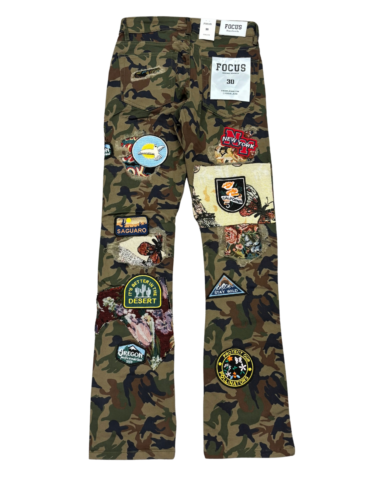 Mens Stacked Patchwork Pant