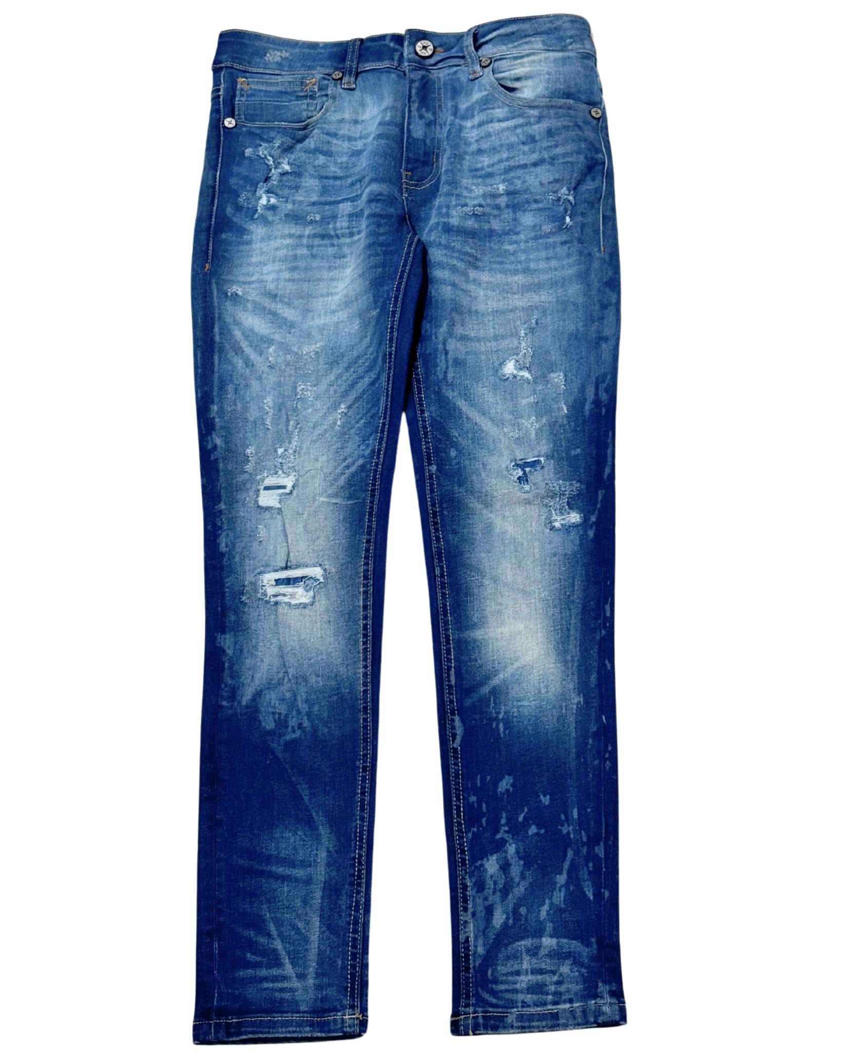 Mens Drop Ripped Skinny KR3014