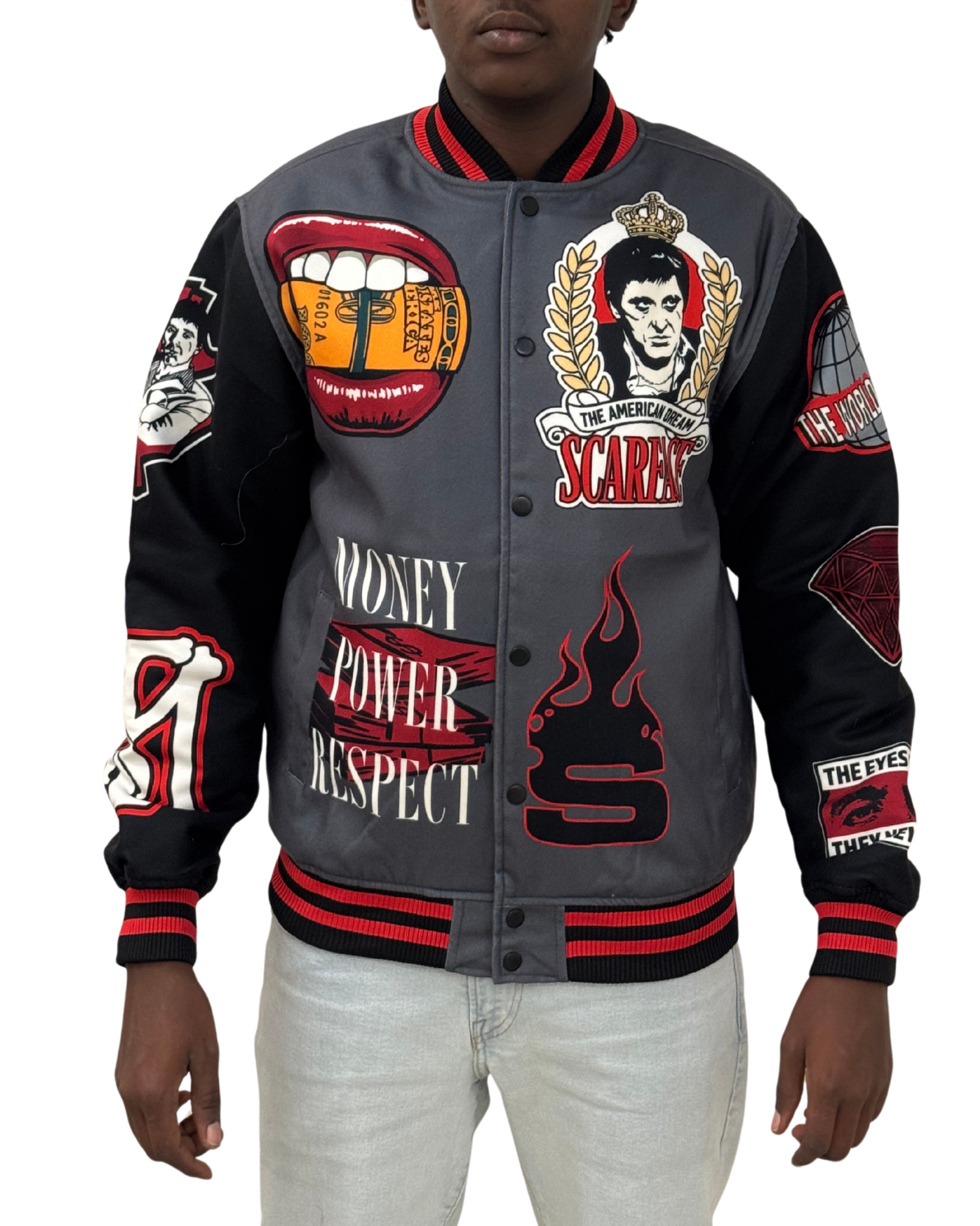 Mens Money Power Respect Jacket