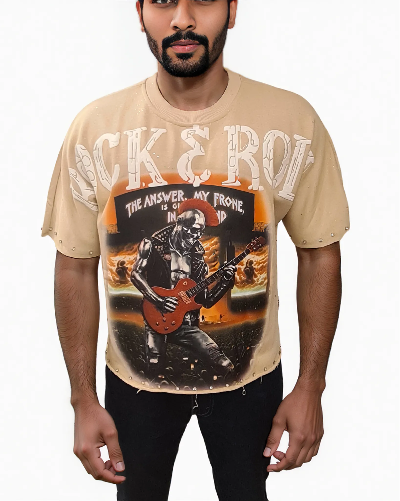 Mens Rock & Roll Shirt T1296