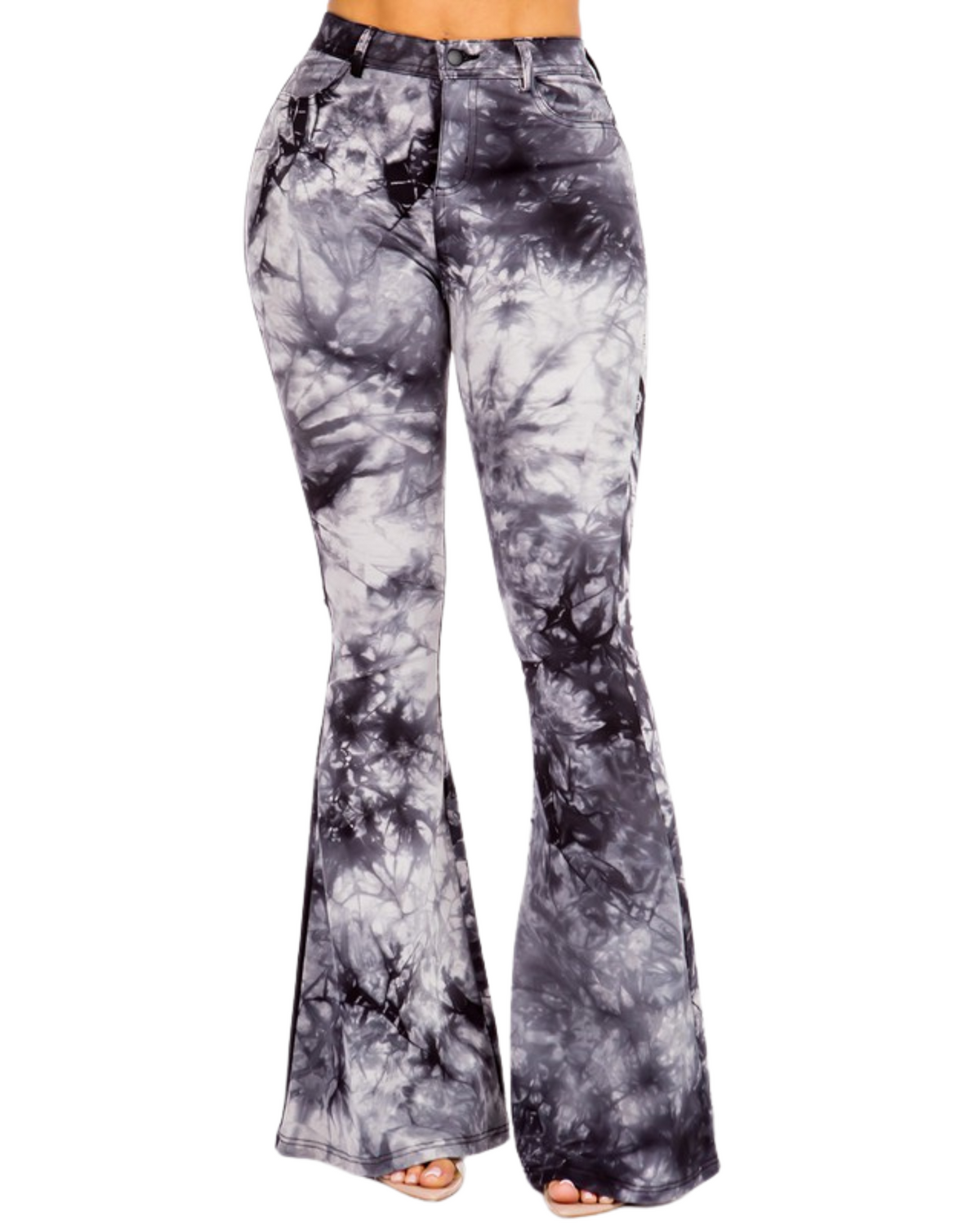 Womens Tie Dye Printed Flared Pant