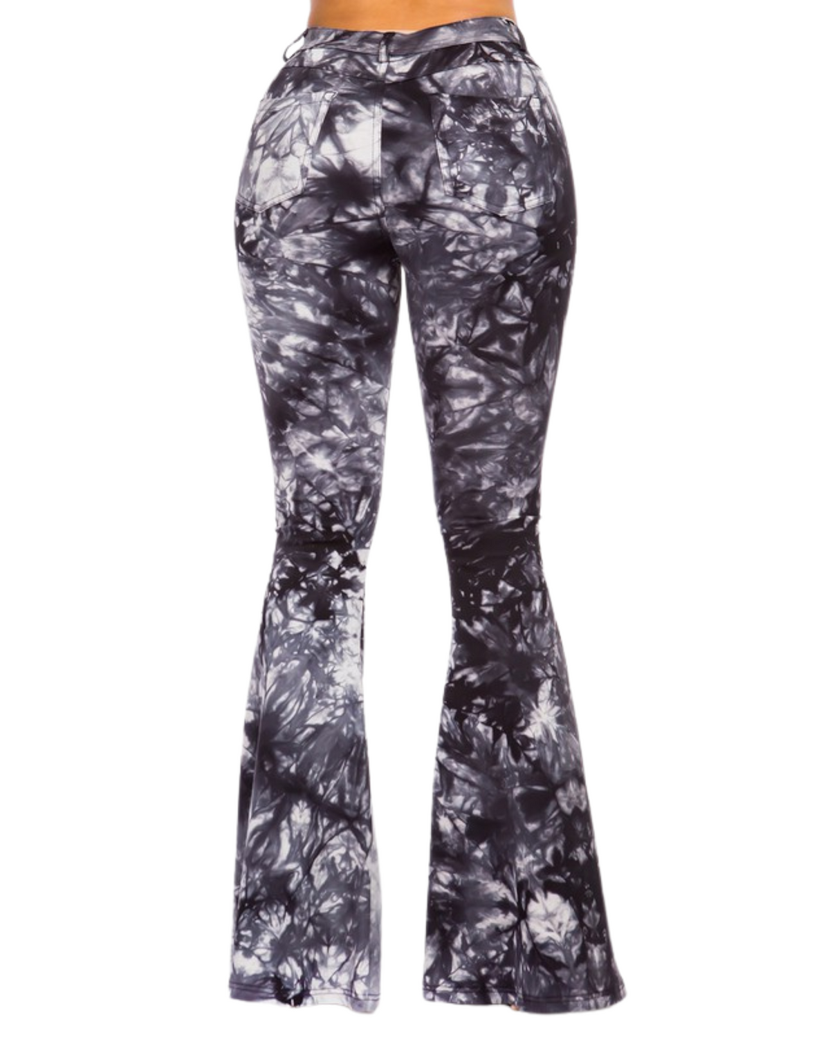 Womens Tie Dye Printed Flared Pant