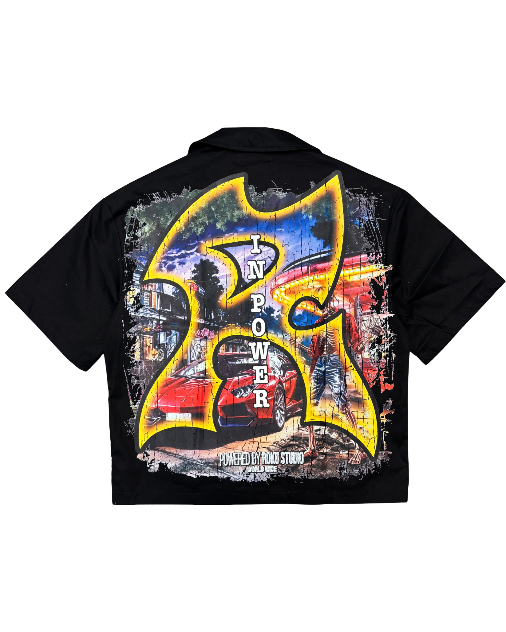 Mens Barbwire Half Sleeve Shirt