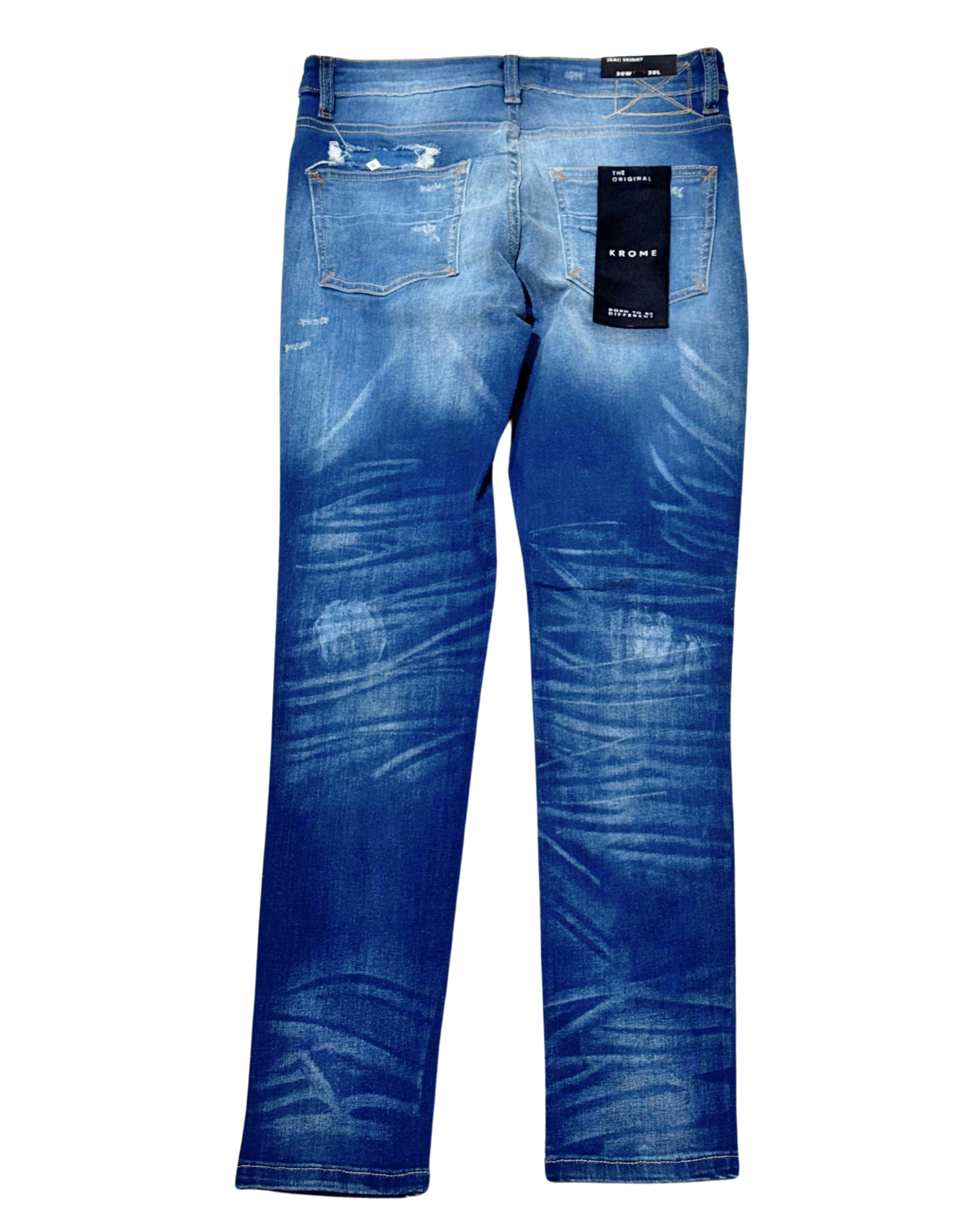Mens Drop Ripped Skinny KR3014