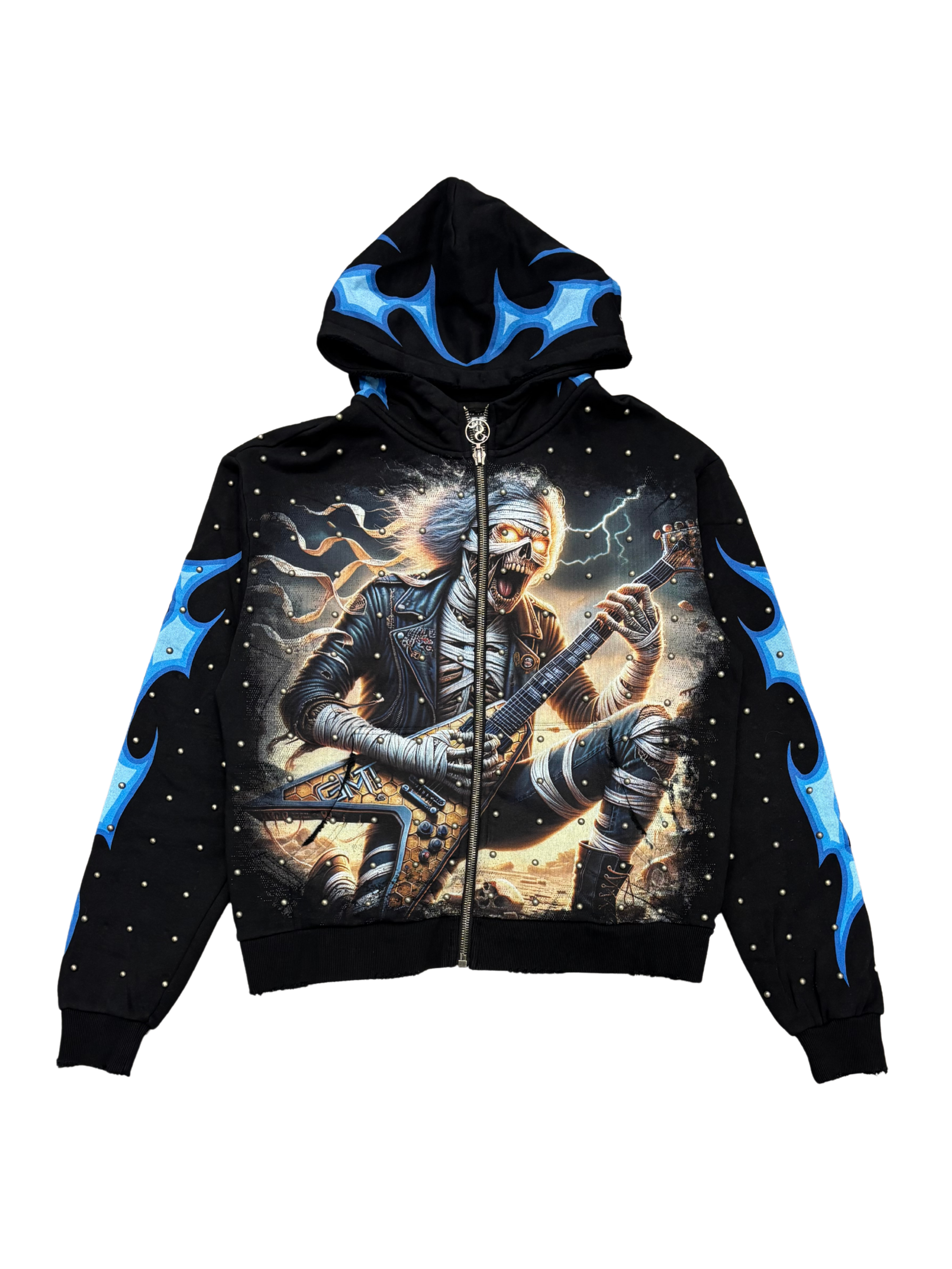 Mens Guitarist Zip Front Hoodie