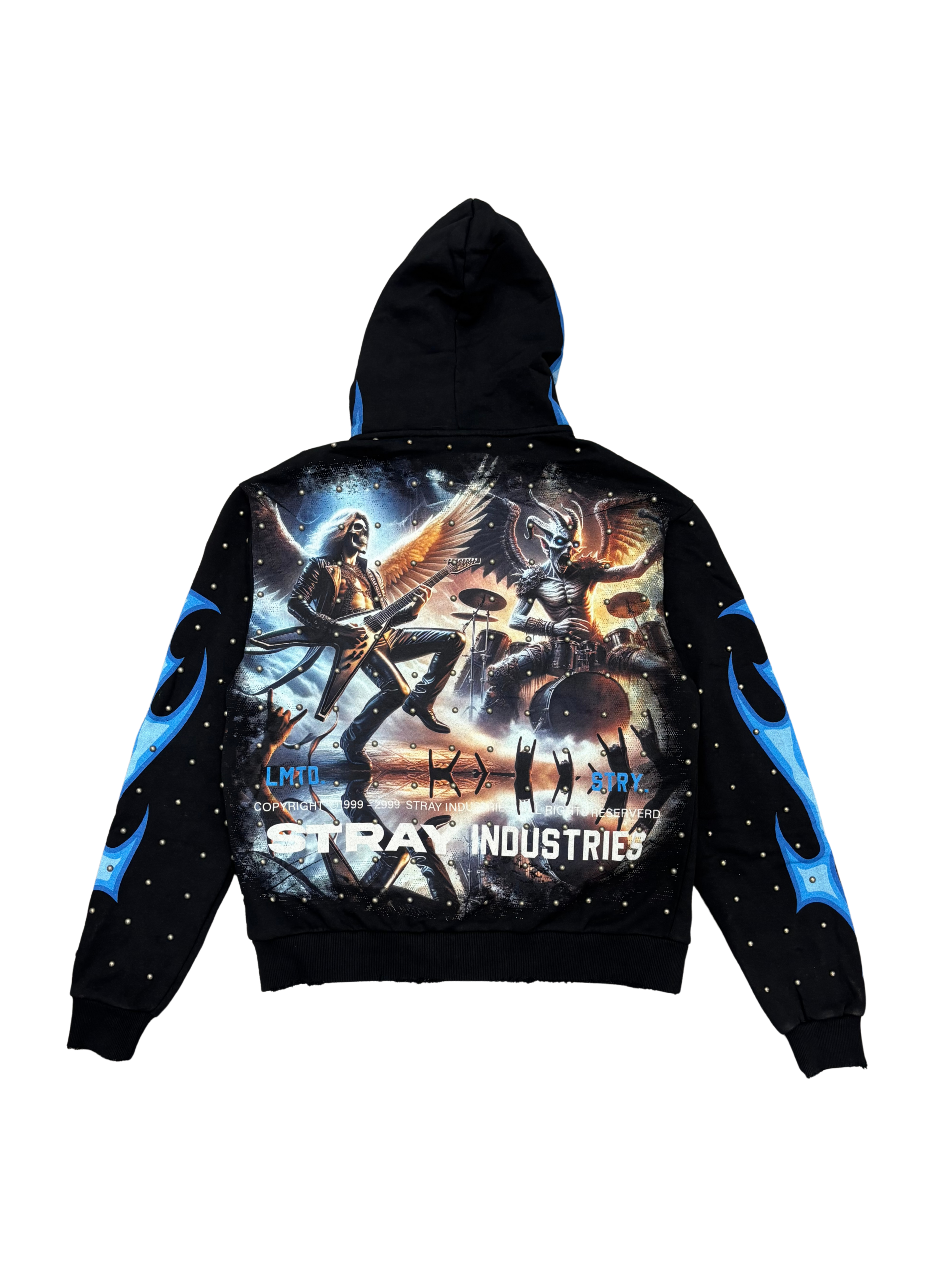 Mens Guitarist Zip Front Hoodie