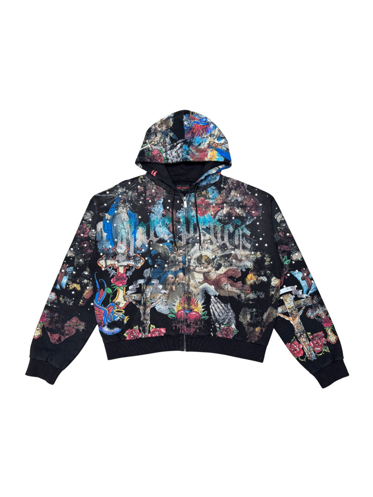 Mens Mary and Christ Zip Hoodie