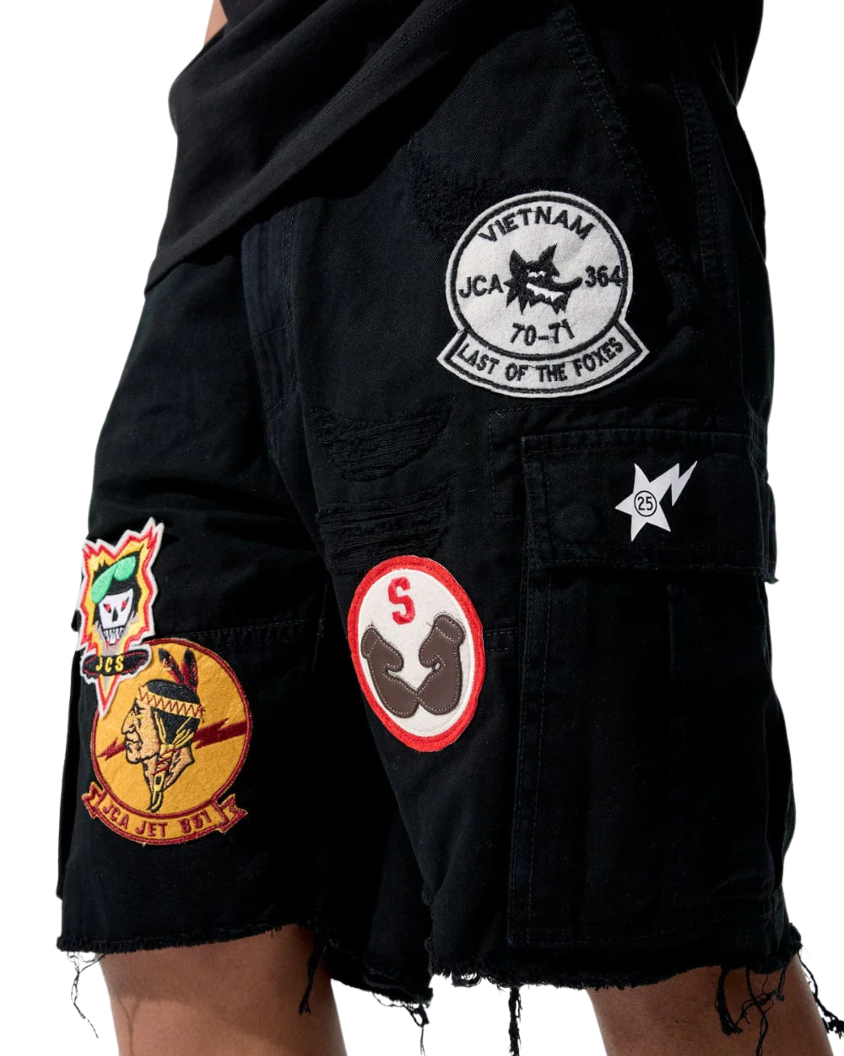 Mens War Angel Cargo Shorts 4425
