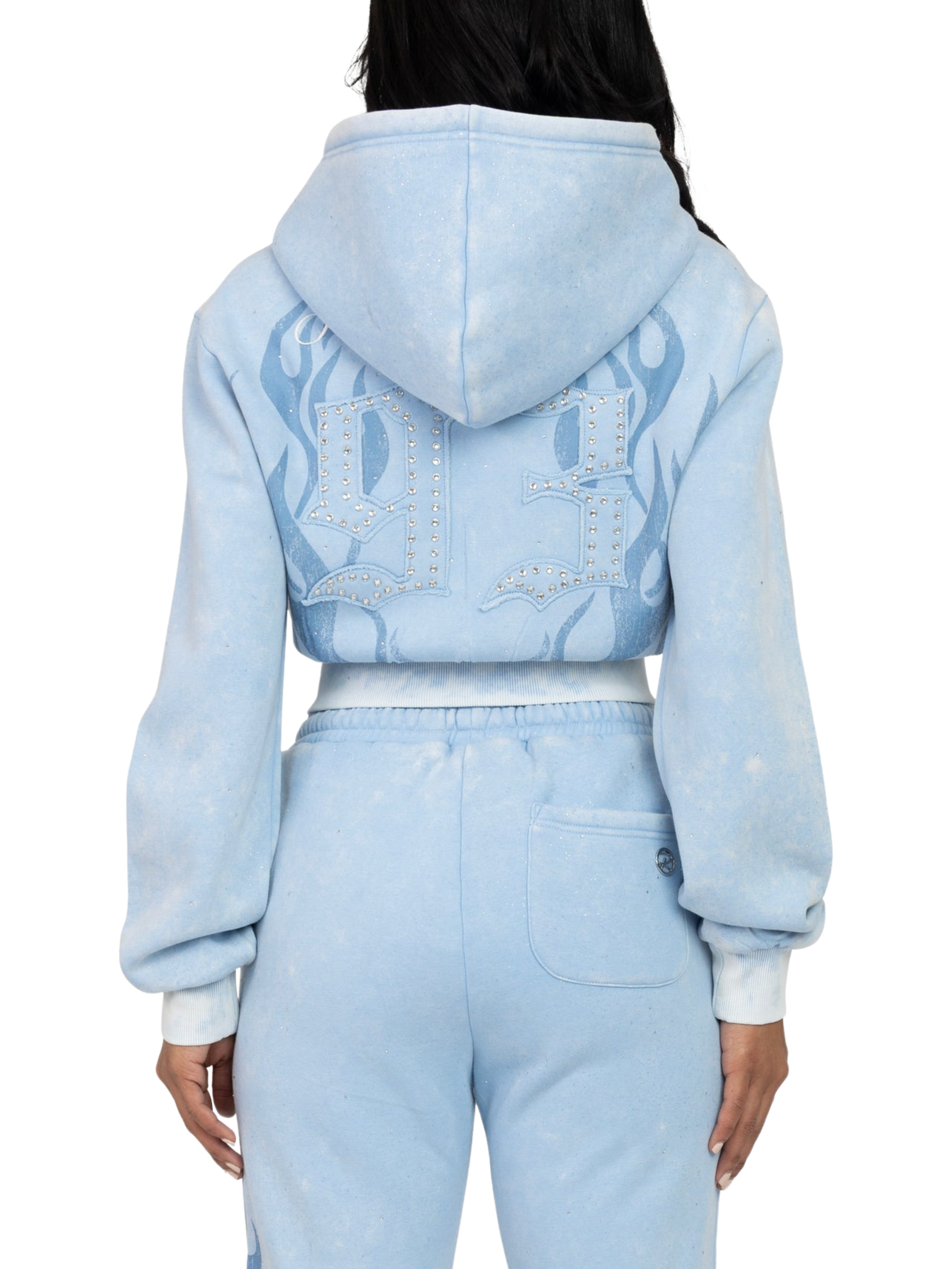 Womens Sparkly Zip Up Hoodie