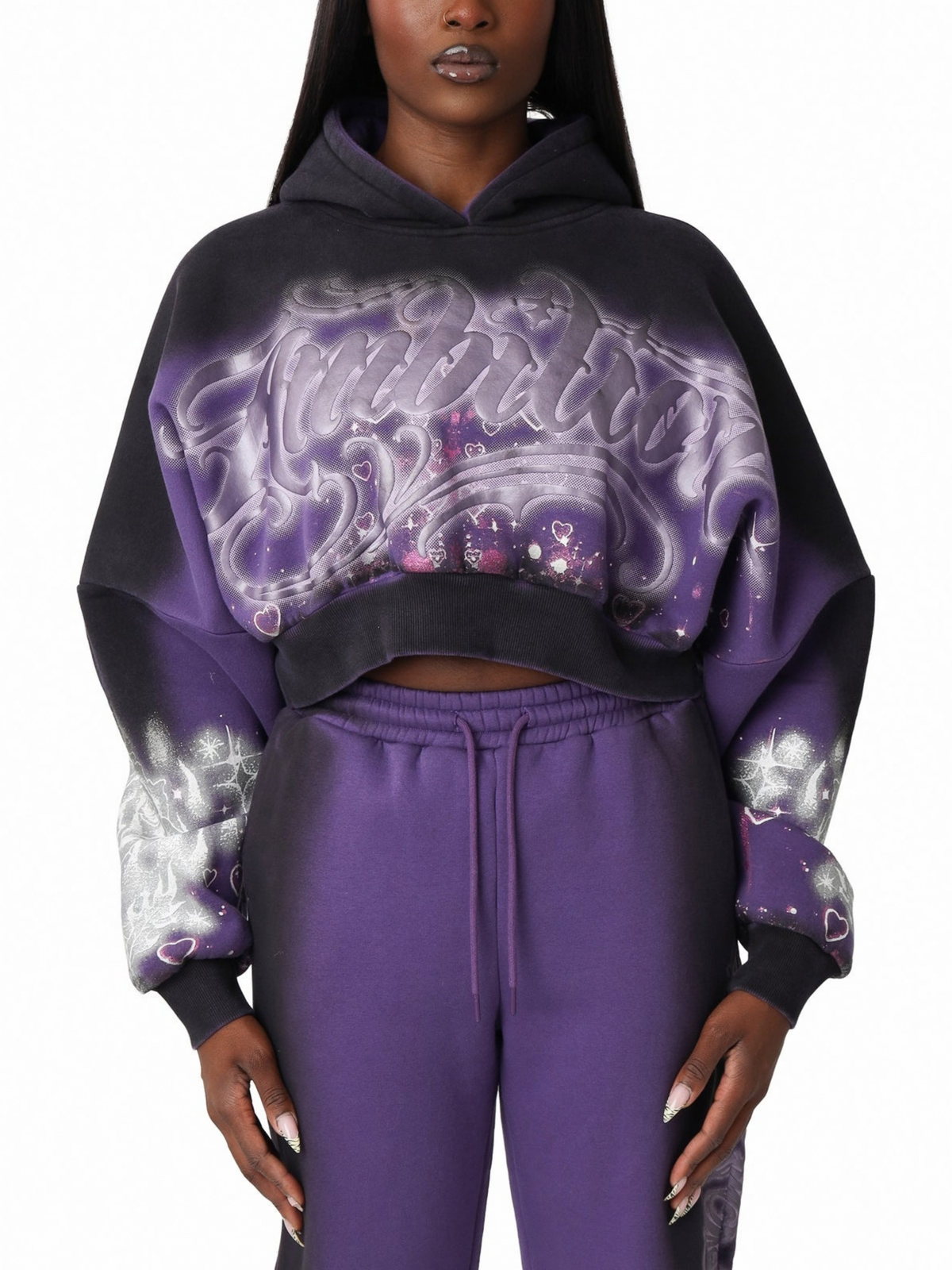 Womens Ambition Crop Hoodie