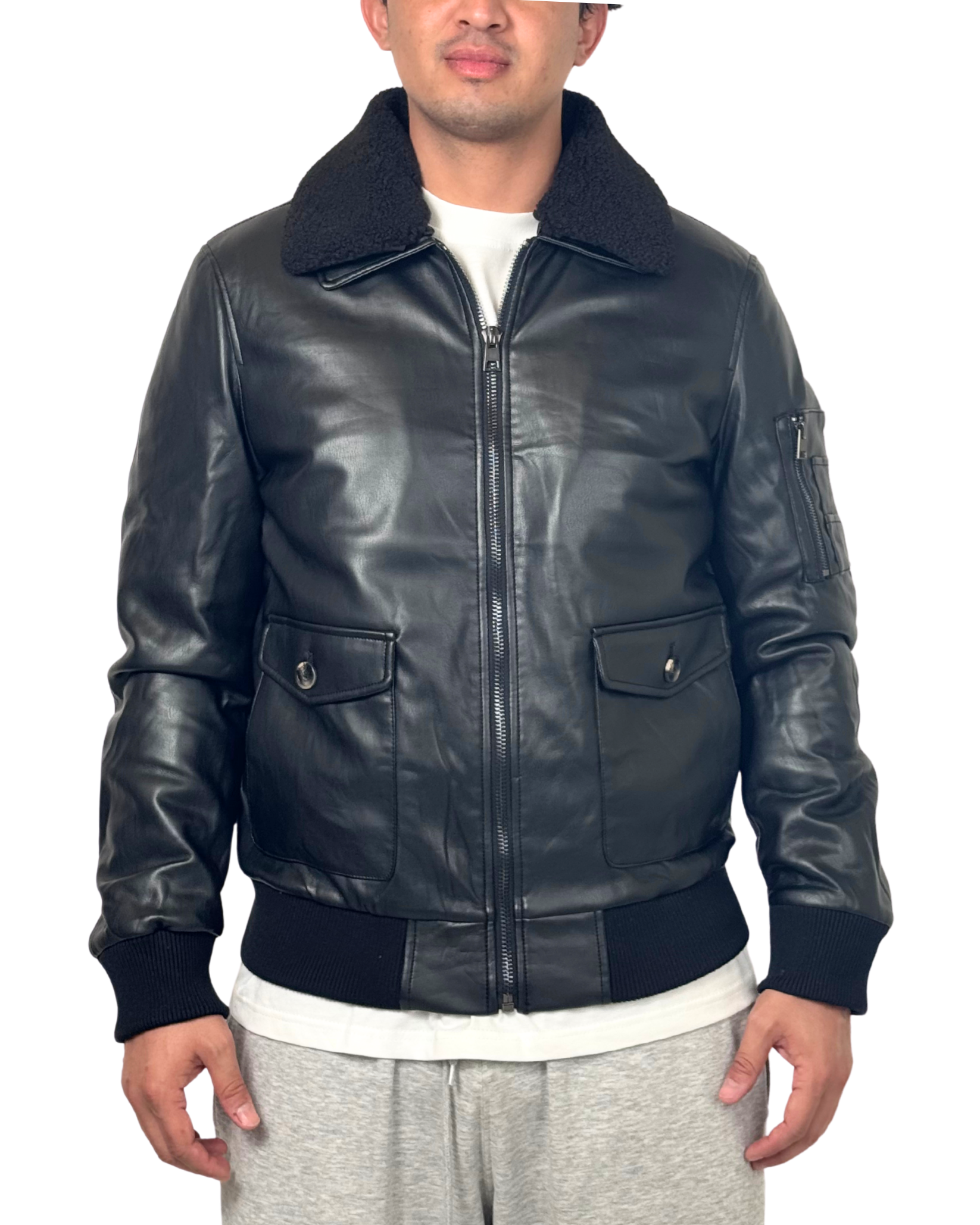 Mens Robert Phillipe Supreme Leather Jacket