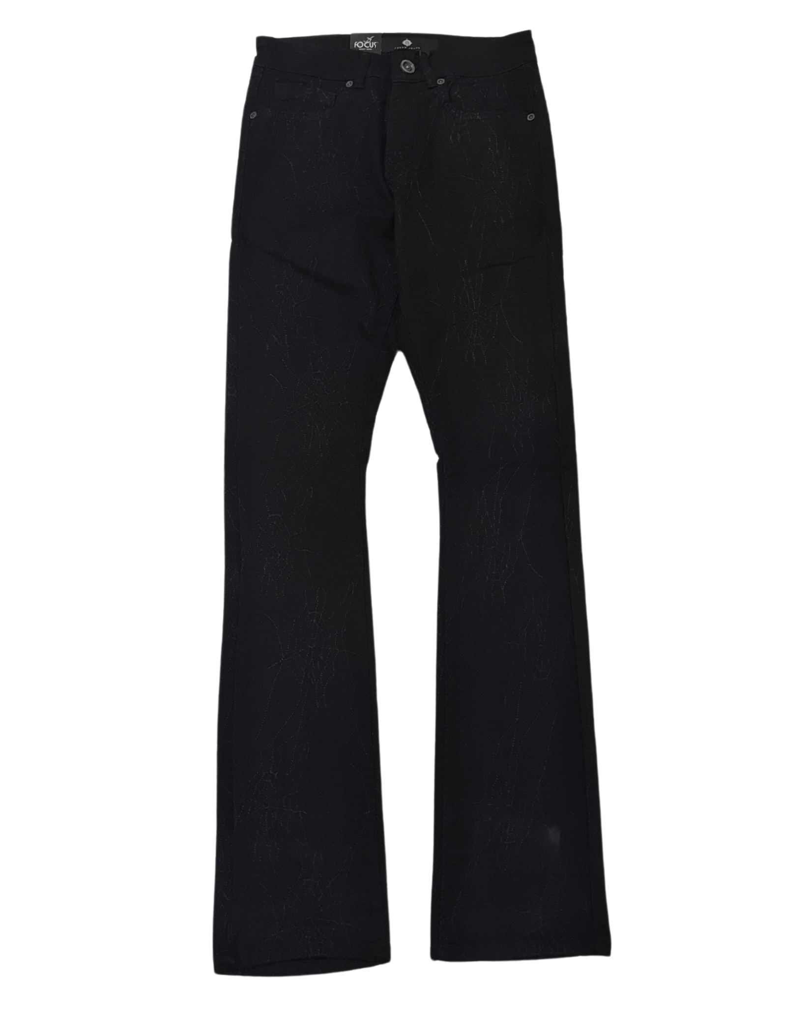 Mens Spider Web Stacked Slim Fit Jean 3508