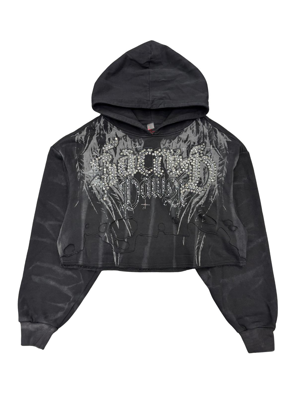 Womens Sacred Rhinestone Hoodie
