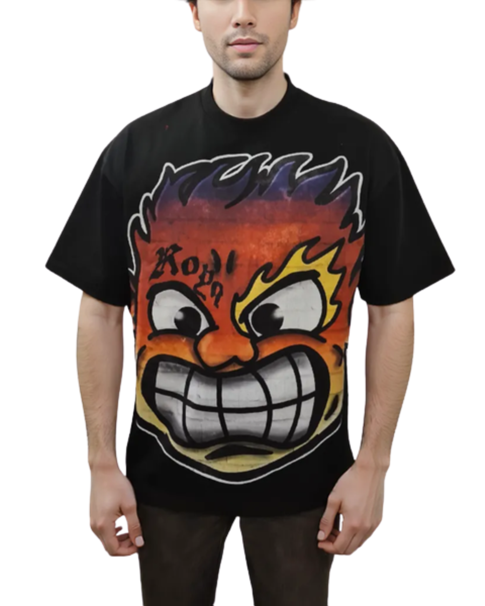 Mens Flame Face Shirt