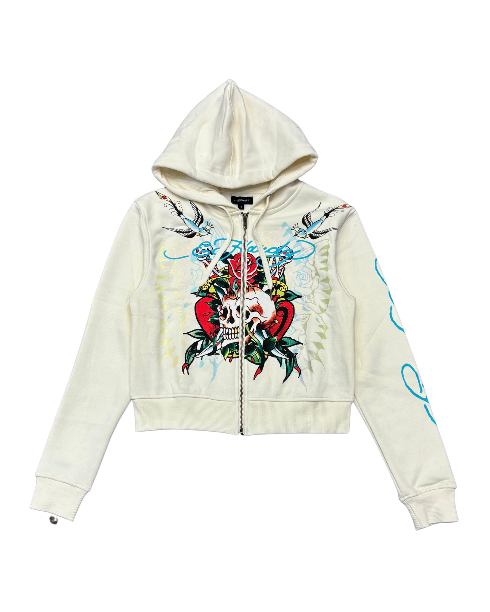 Womens Butterfly Zip Up Hoodie