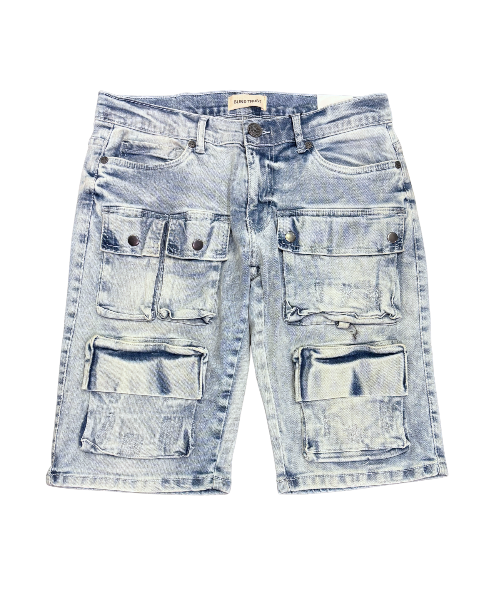 Mens Cargo Denim Shorts