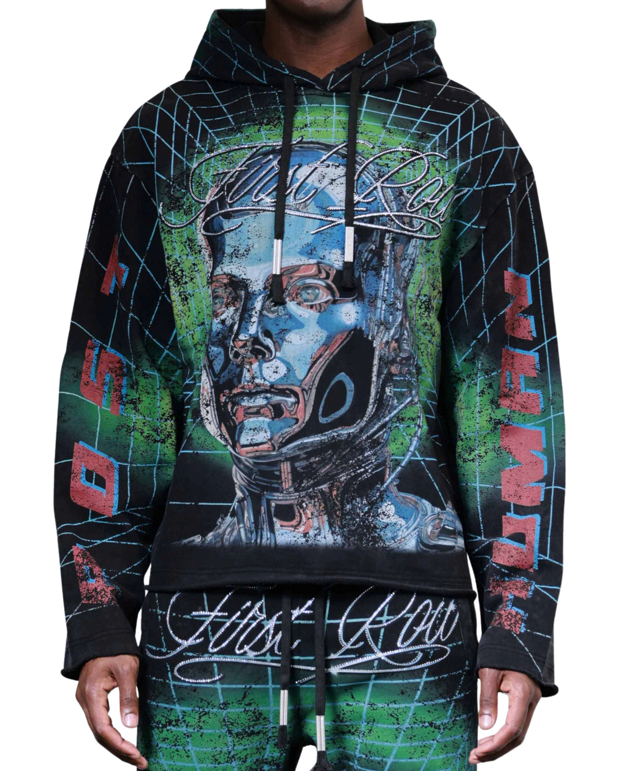 Mens Post Human Matrix Hoodie