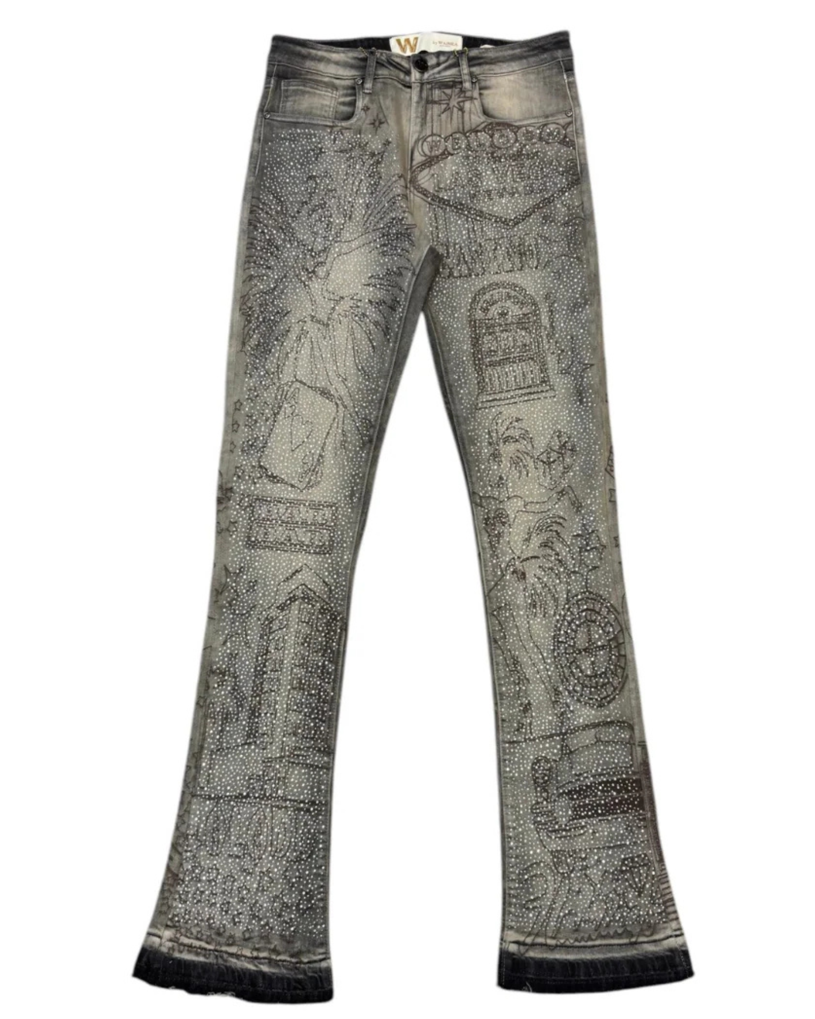 Mens Las Vegas Stacked Jean M8538D