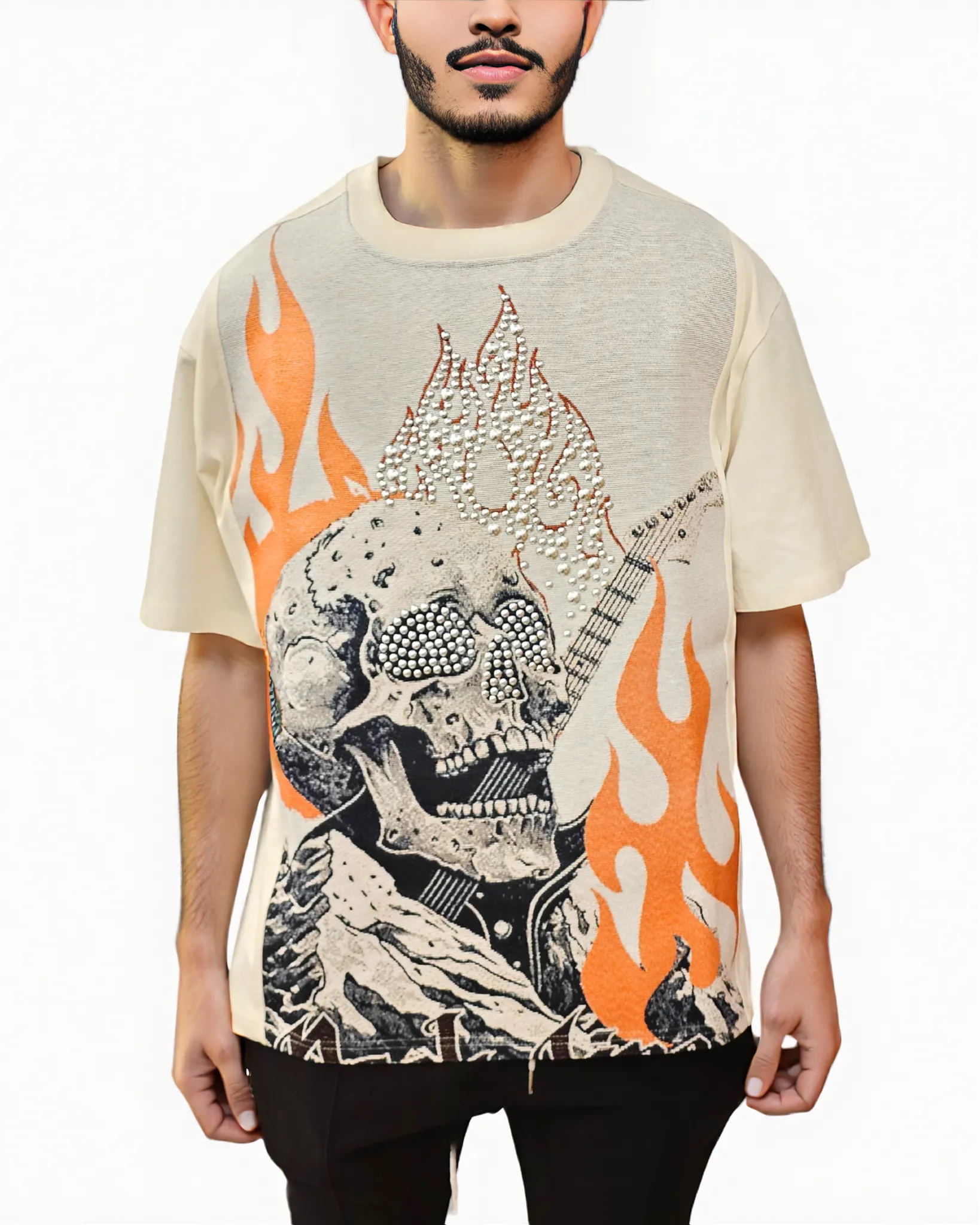 Mens Rock Life Tapestry Cut Shirt