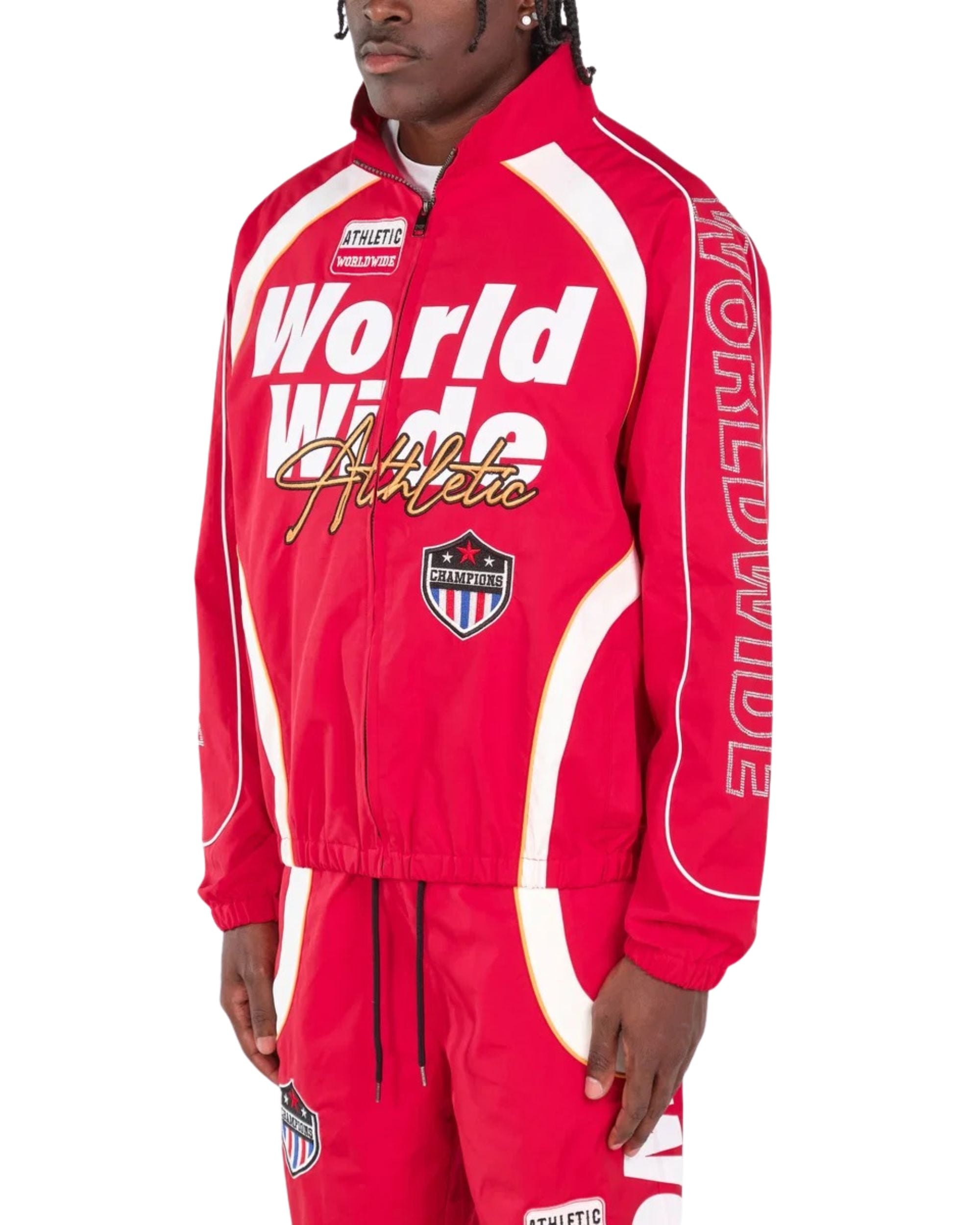Mens Nylon Worldwide Full-Zip