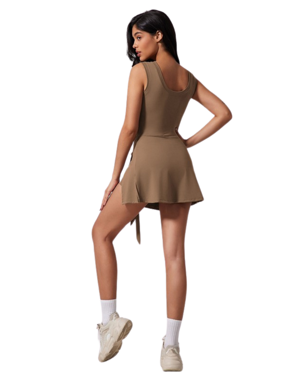 Womens High Spot Bodycon Dress