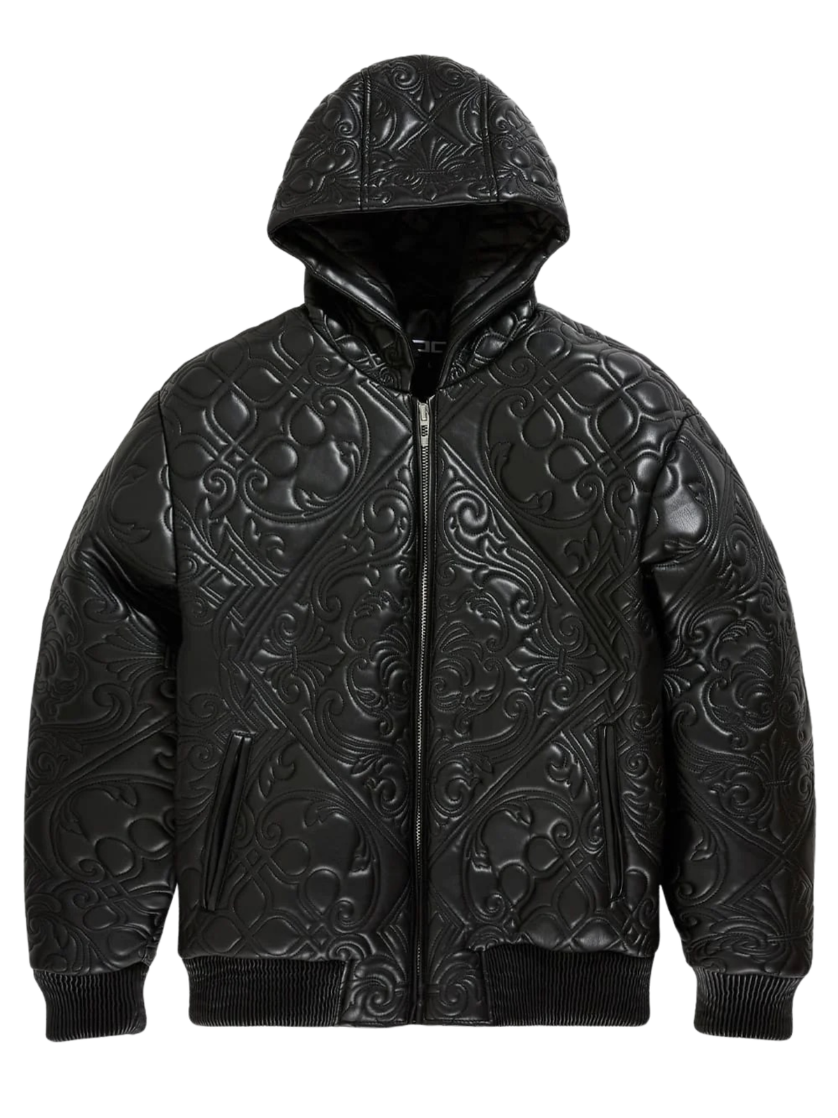 Mens Paisley Puffed Hooded Jacket