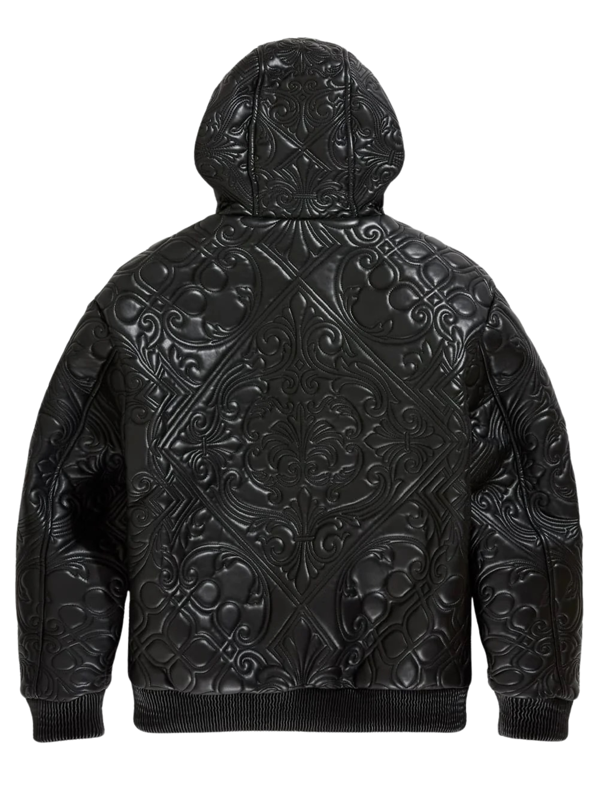 Mens Paisley Puffed Hooded Jacket