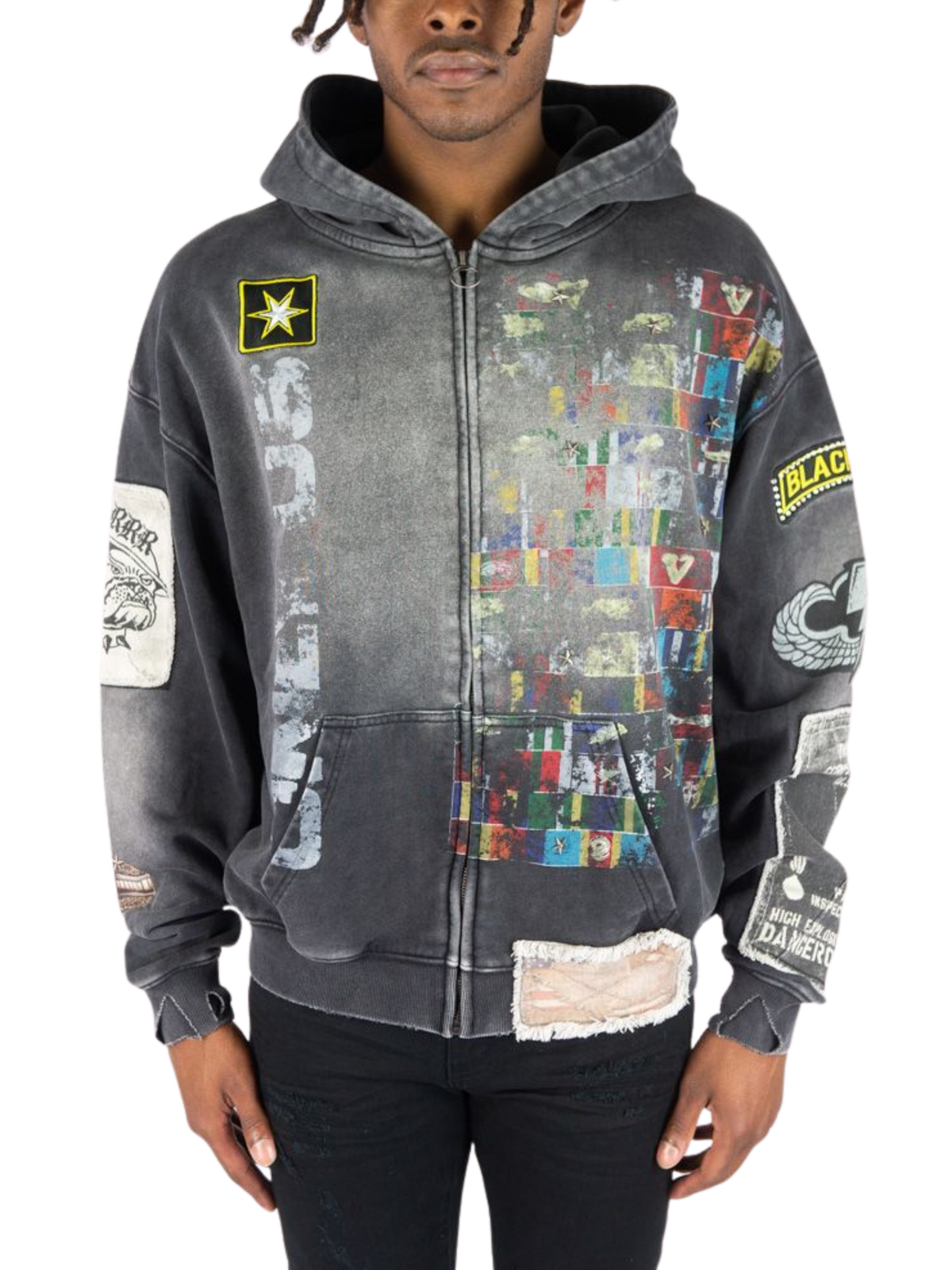 Mens Black Ops Zip Hoodie