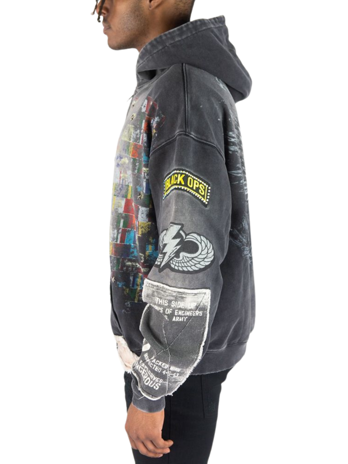 Mens Black Ops Zip Hoodie