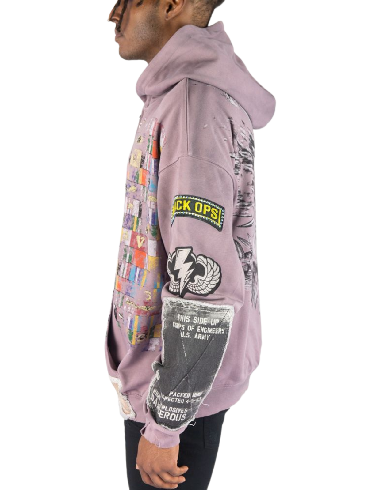 Mens Black Ops Zip Hoodie