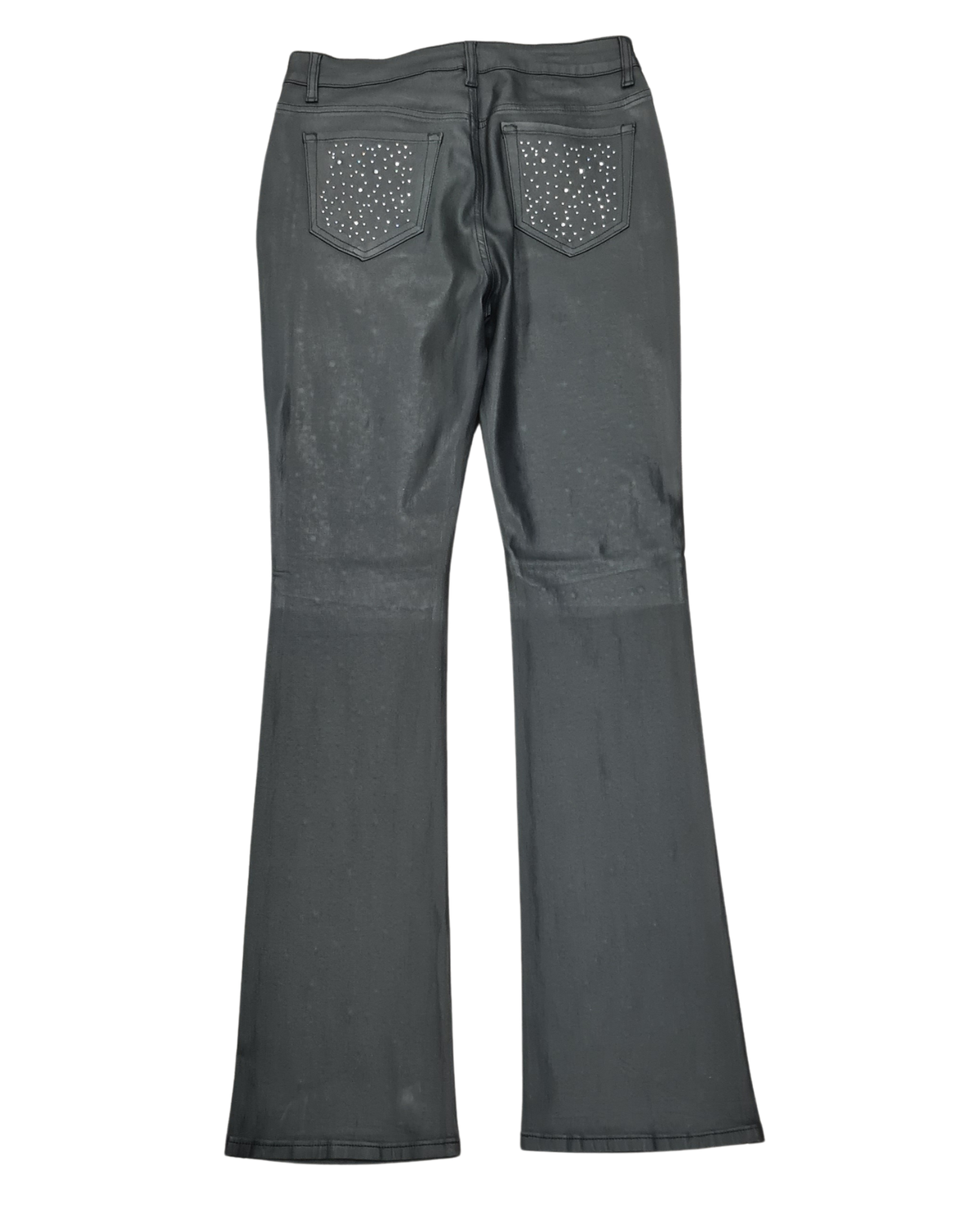 Womens Rhinestone High Waist Jean