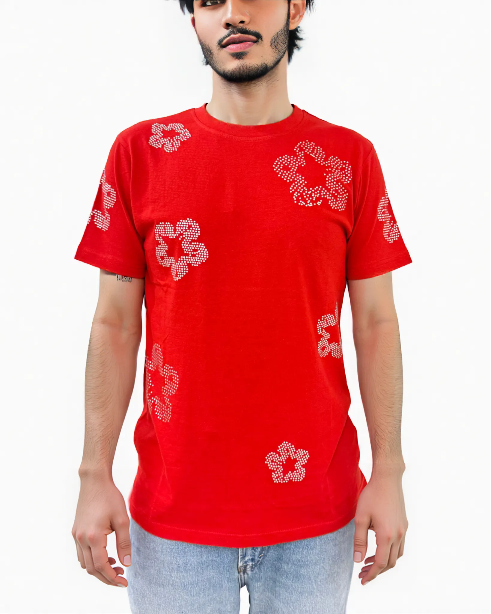 Mens Crystal Flower Shirt 180754