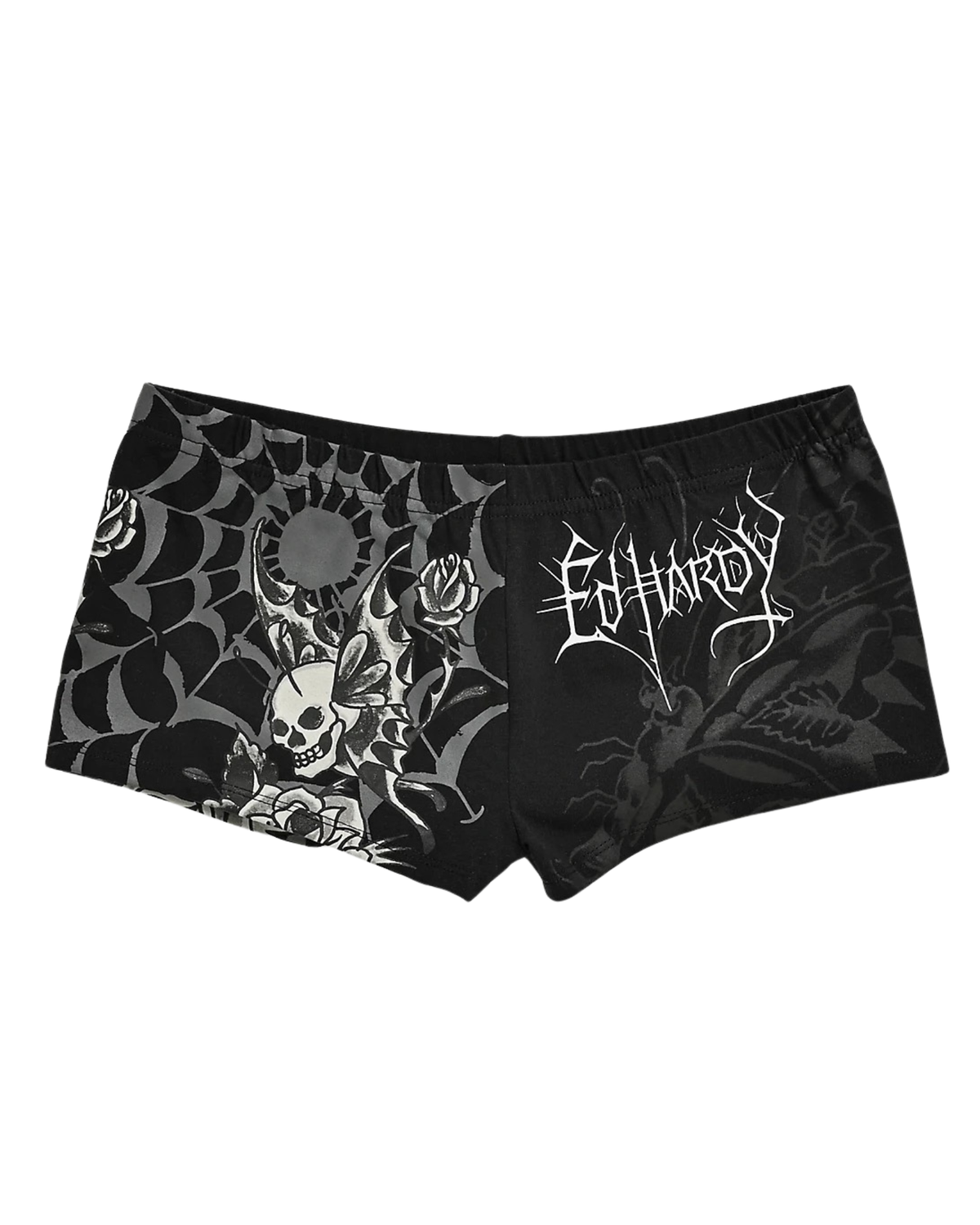 Womens Butterfly Skull Short