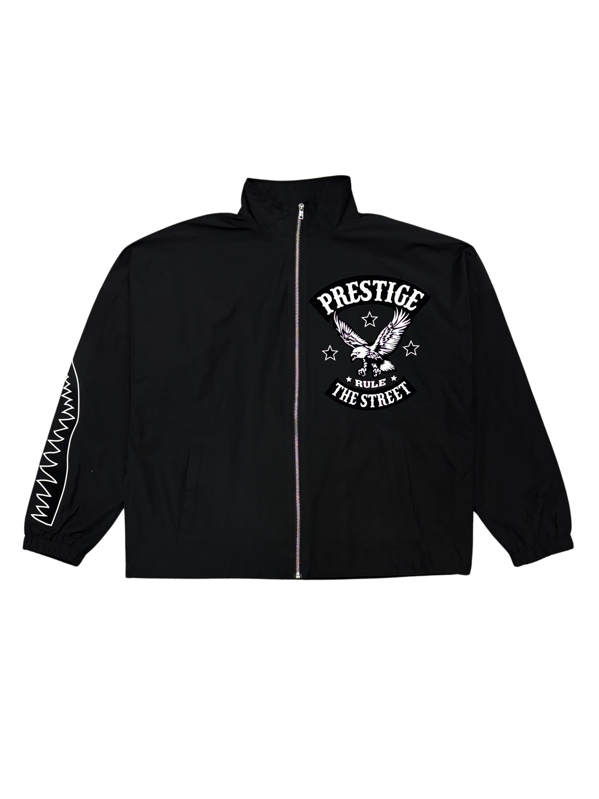 Mens Rule The Street Nylon Zip Jacket