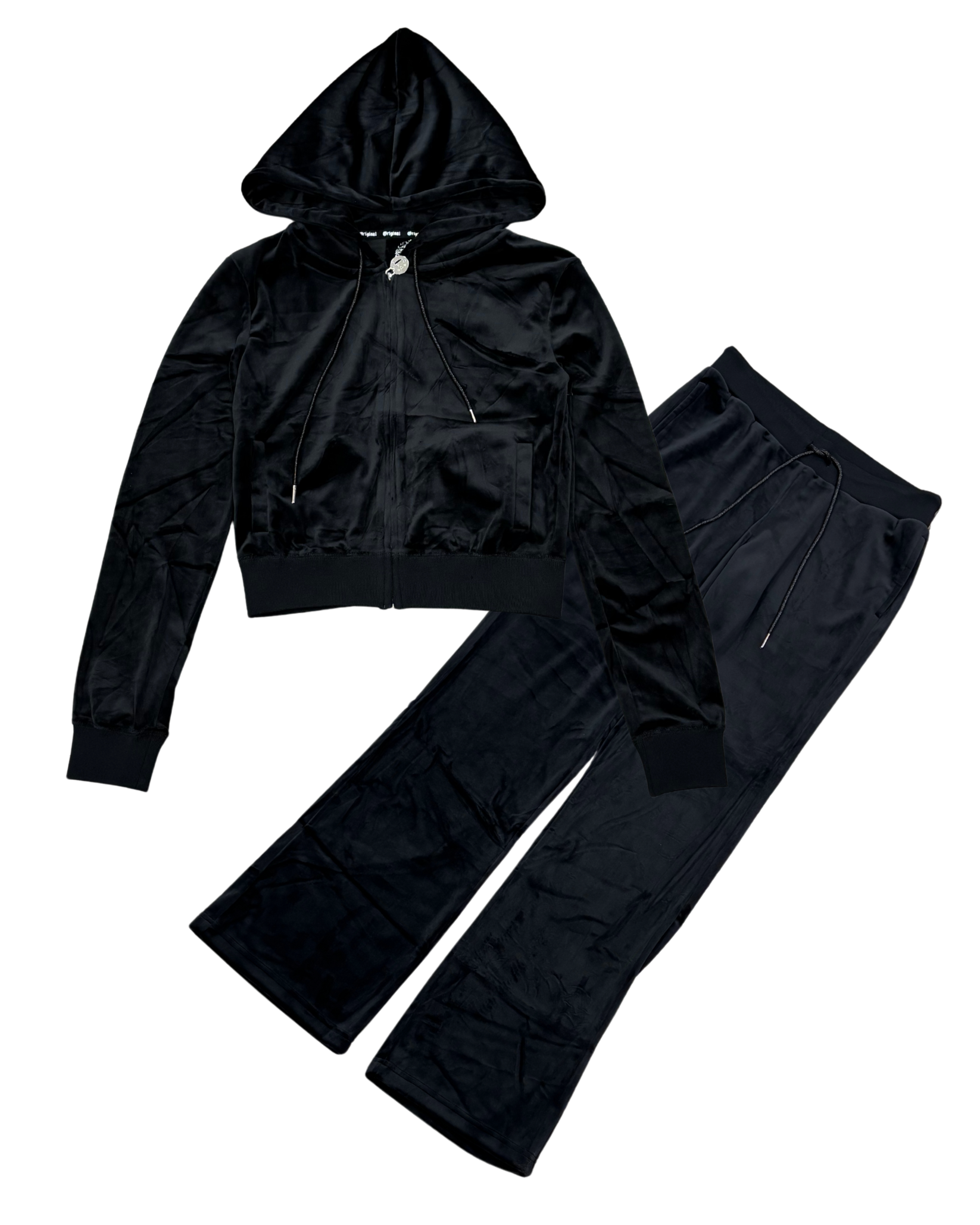 Womens Baddie Rhinestone Hoodie