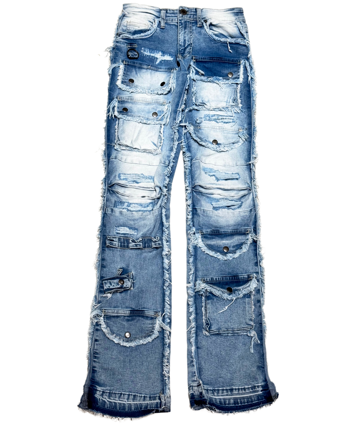 Fray Edge Cargo Stack Jean 513026
