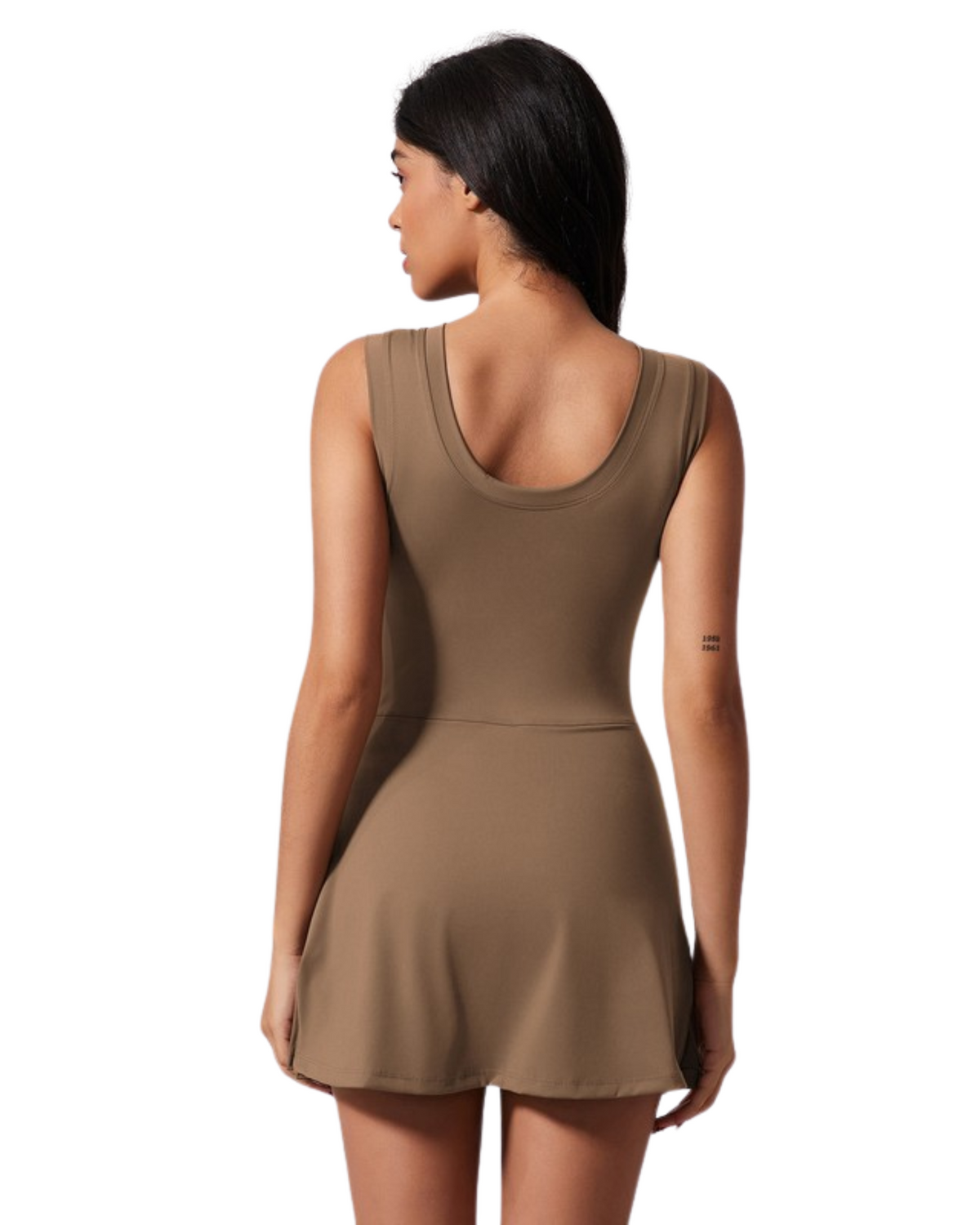 Womens High Spot Bodycon Dress