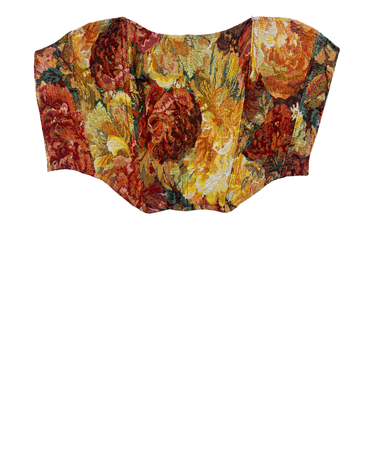 Womens Floral Printed Corset Top