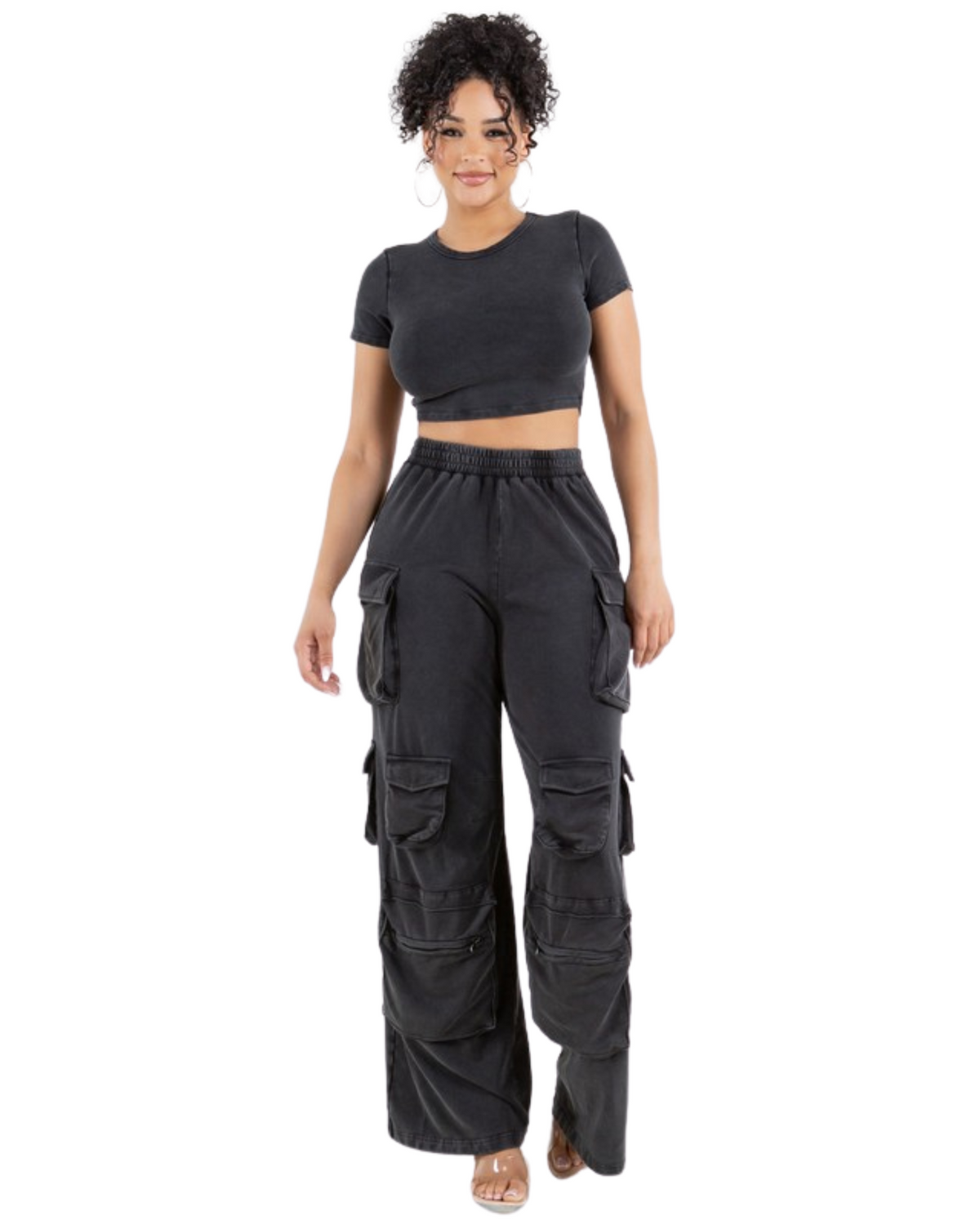 Womens Multi Pocket Cargo Cotton Pant