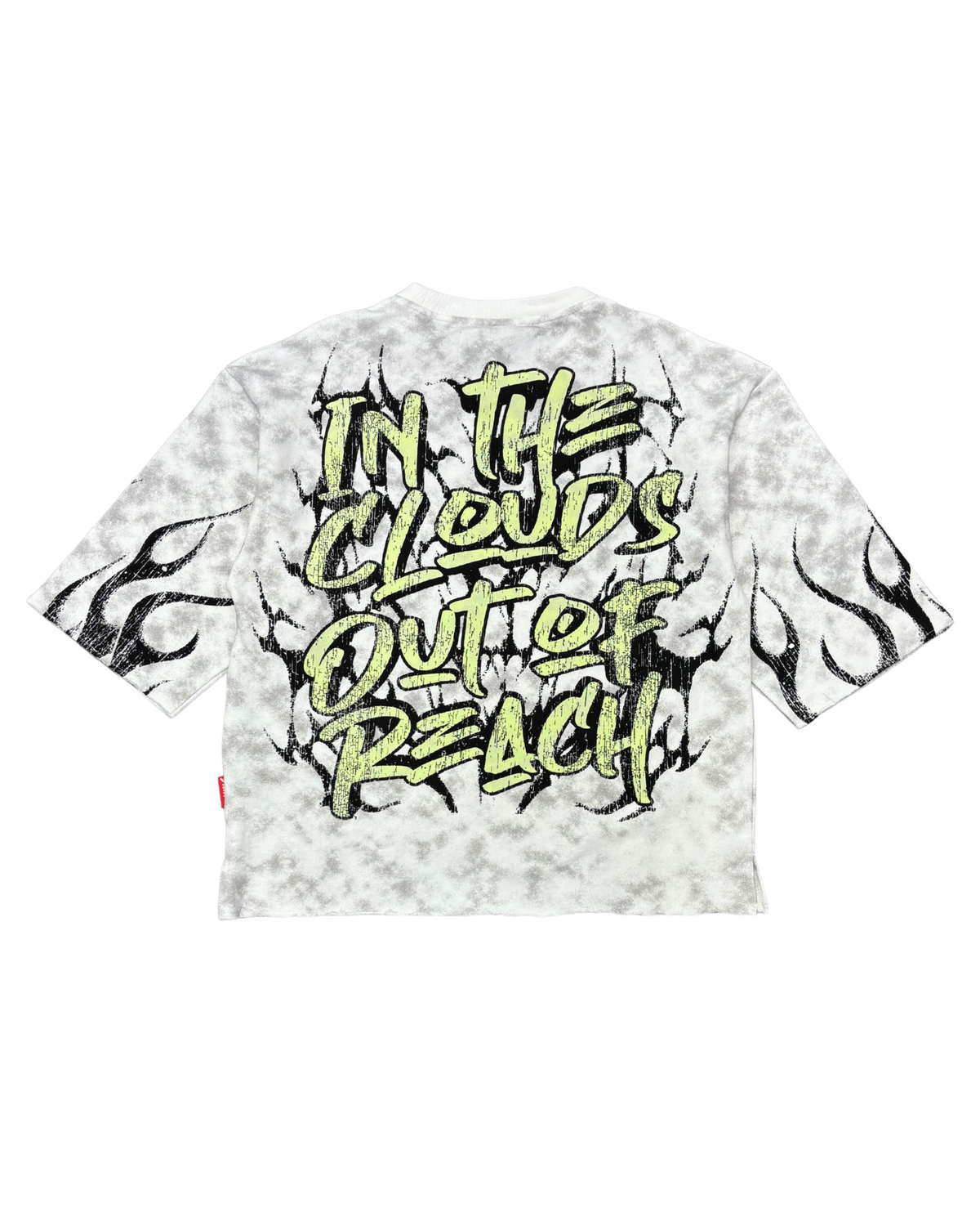 Mens In Clouds Cropped Shirt T5217