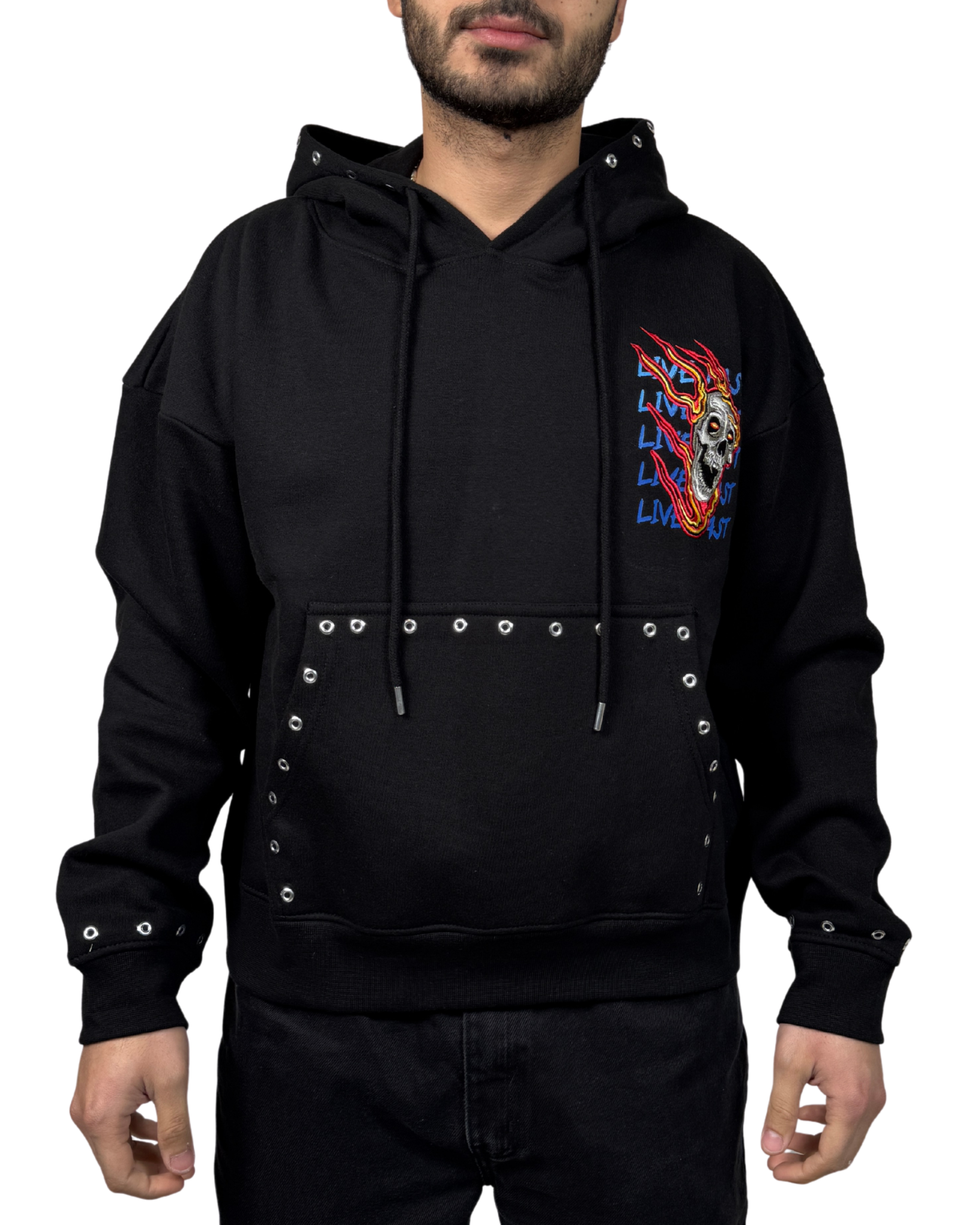 Mens Live Fast Hoodie