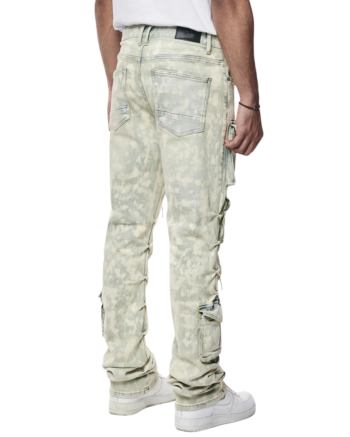 Mens Multi Cargo Straight Fit Jeans