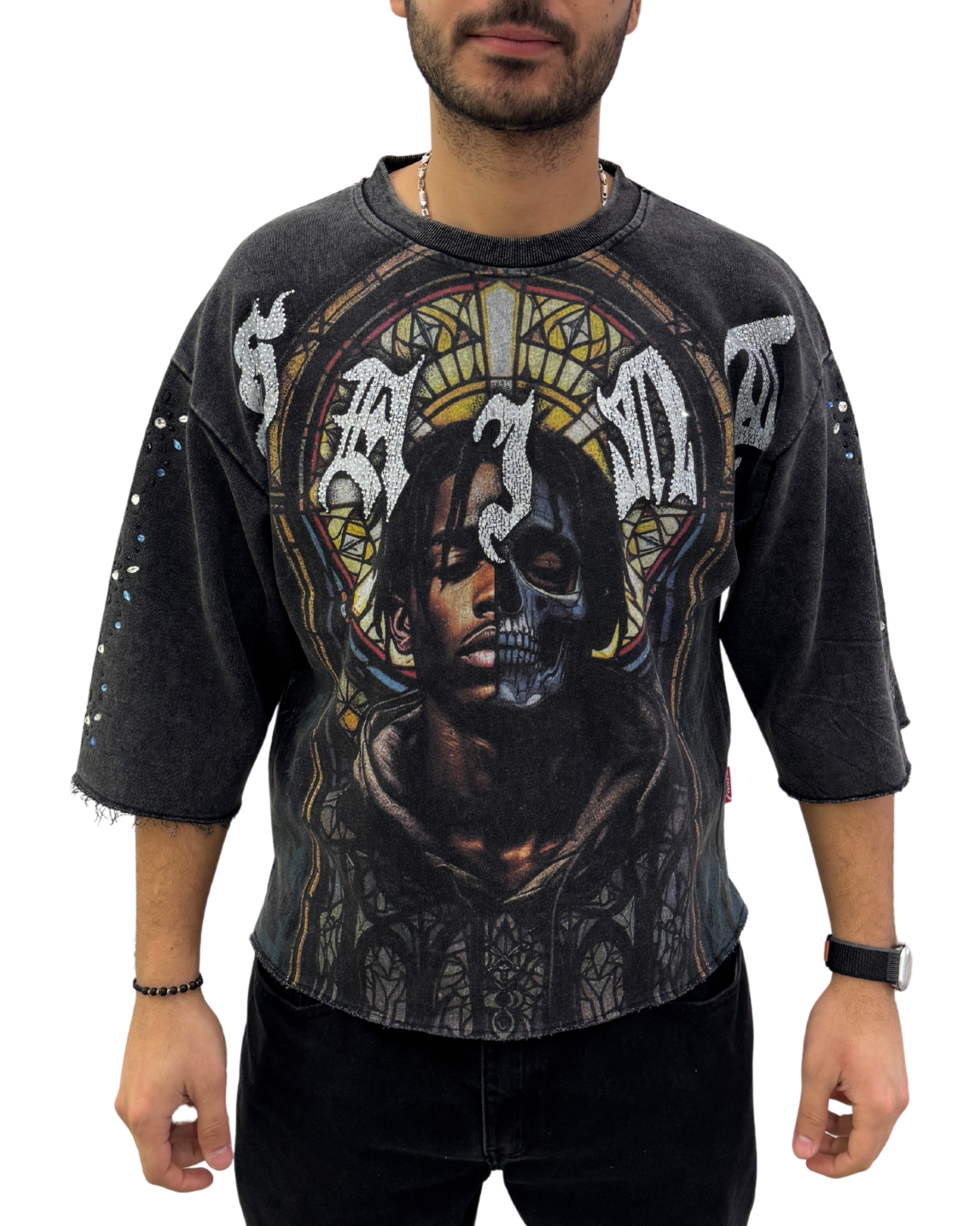 Mens Half Saint Face Shirt