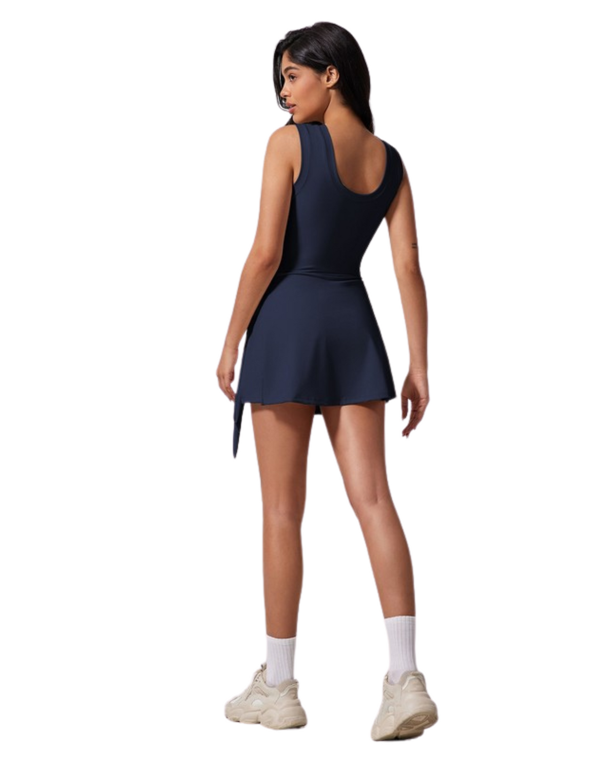 Womens High Spot Bodycon Dress