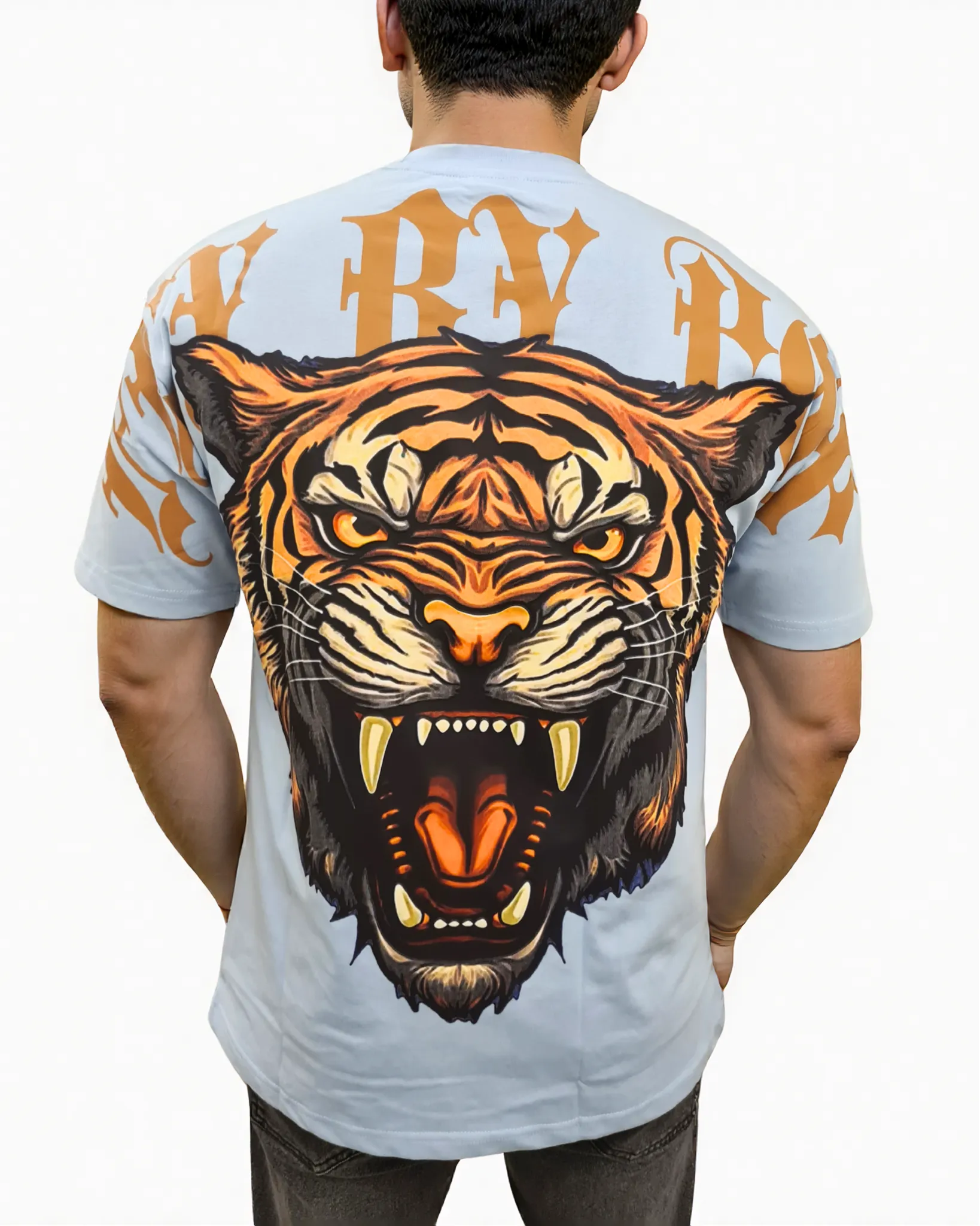 Mens Tiger Face on Shirt
