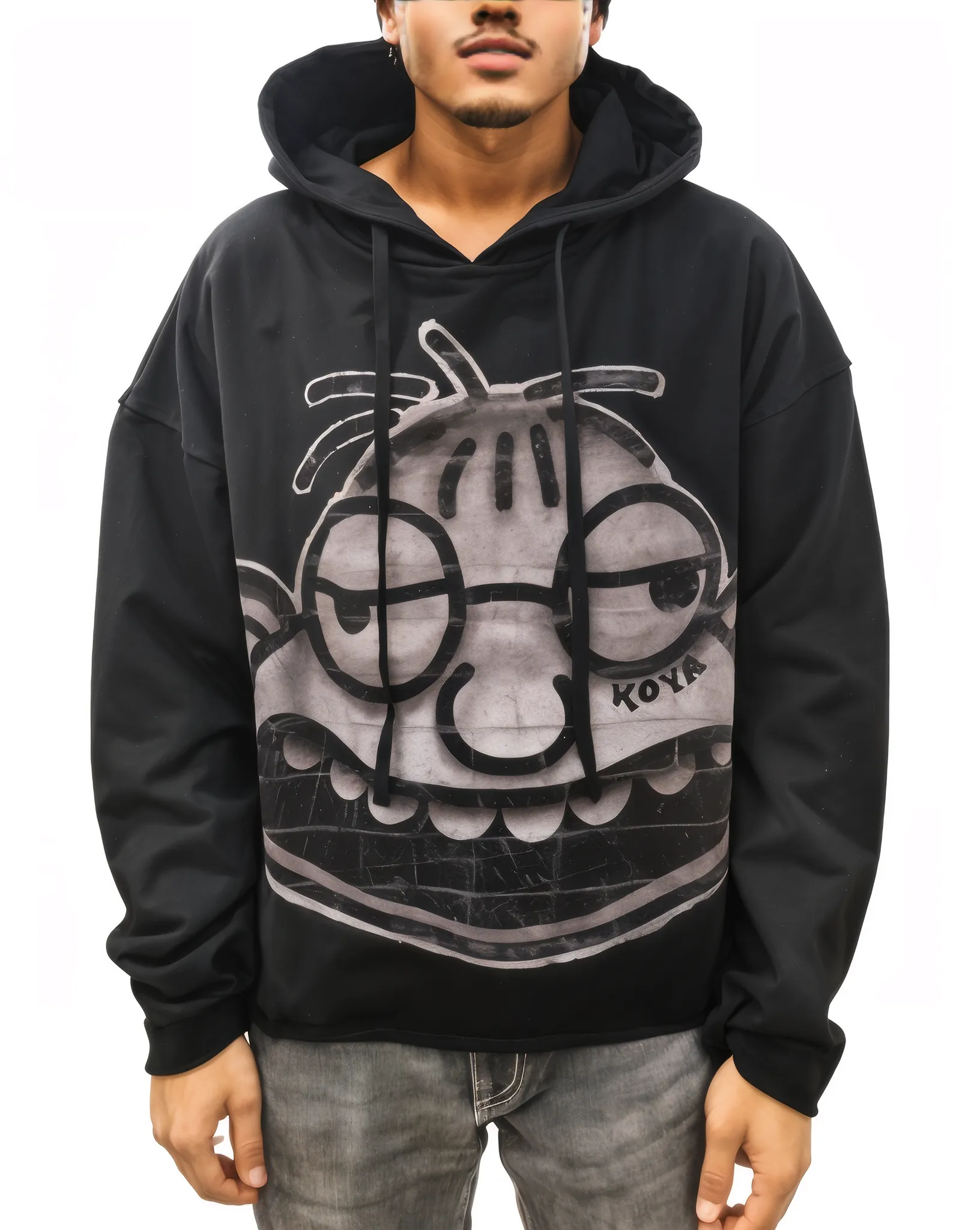 Mens Grim Graffiti Gear Hoodie