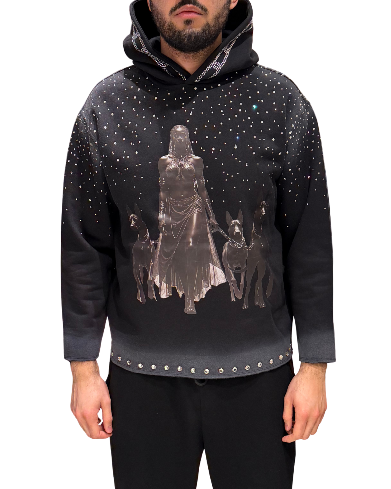 Mens 3 Dogs Hoodie