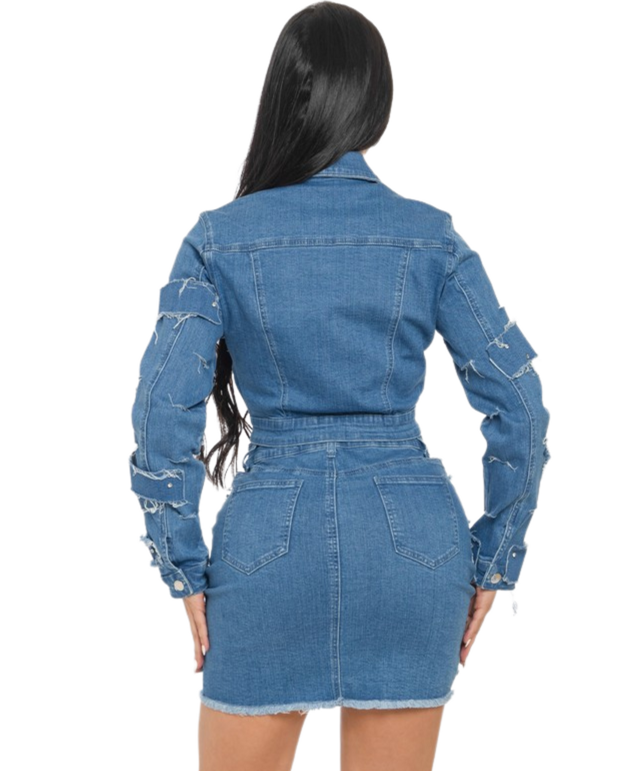 Womens Banjul Patchwork Denim Set