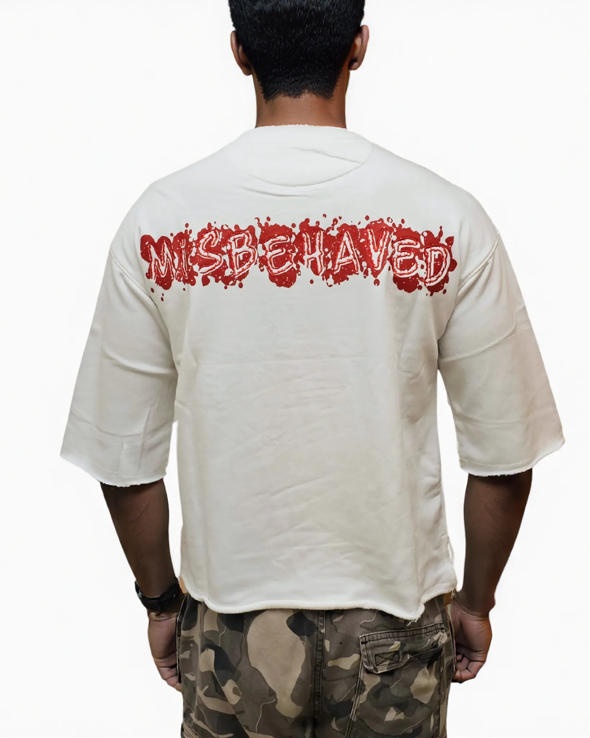 Mens Misbehave Cropped Shirt