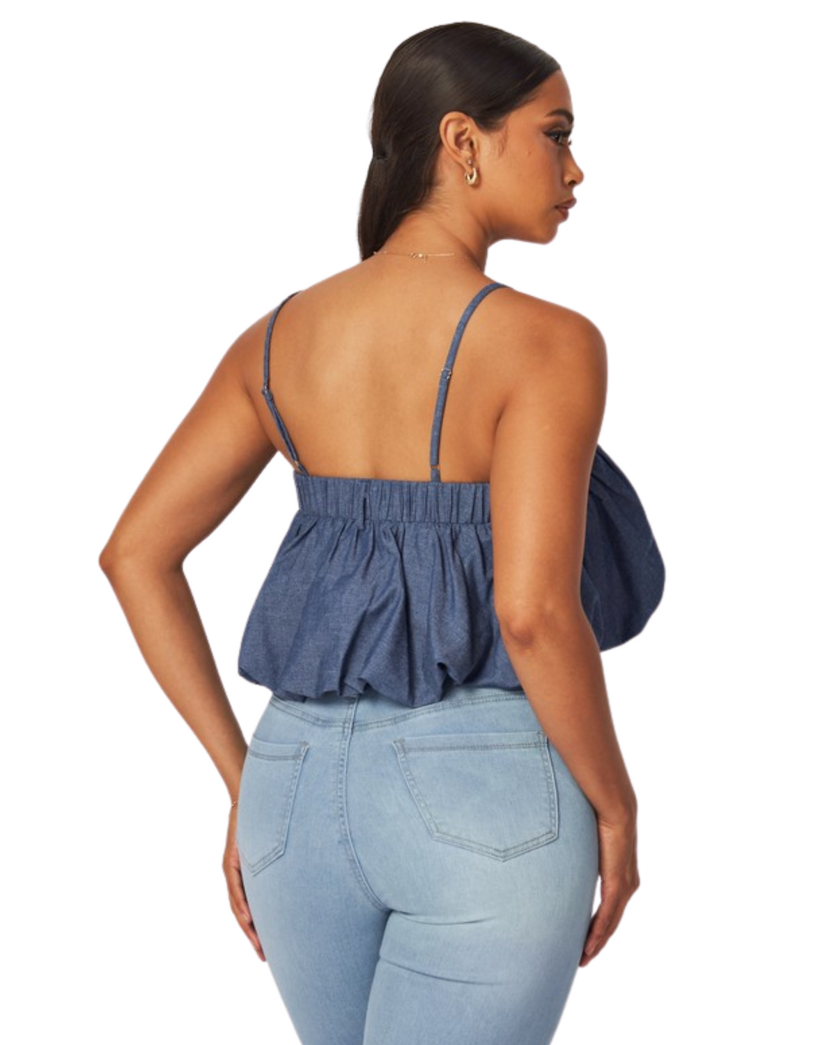 Womens Sofie Crop Spaghetti Strap Top